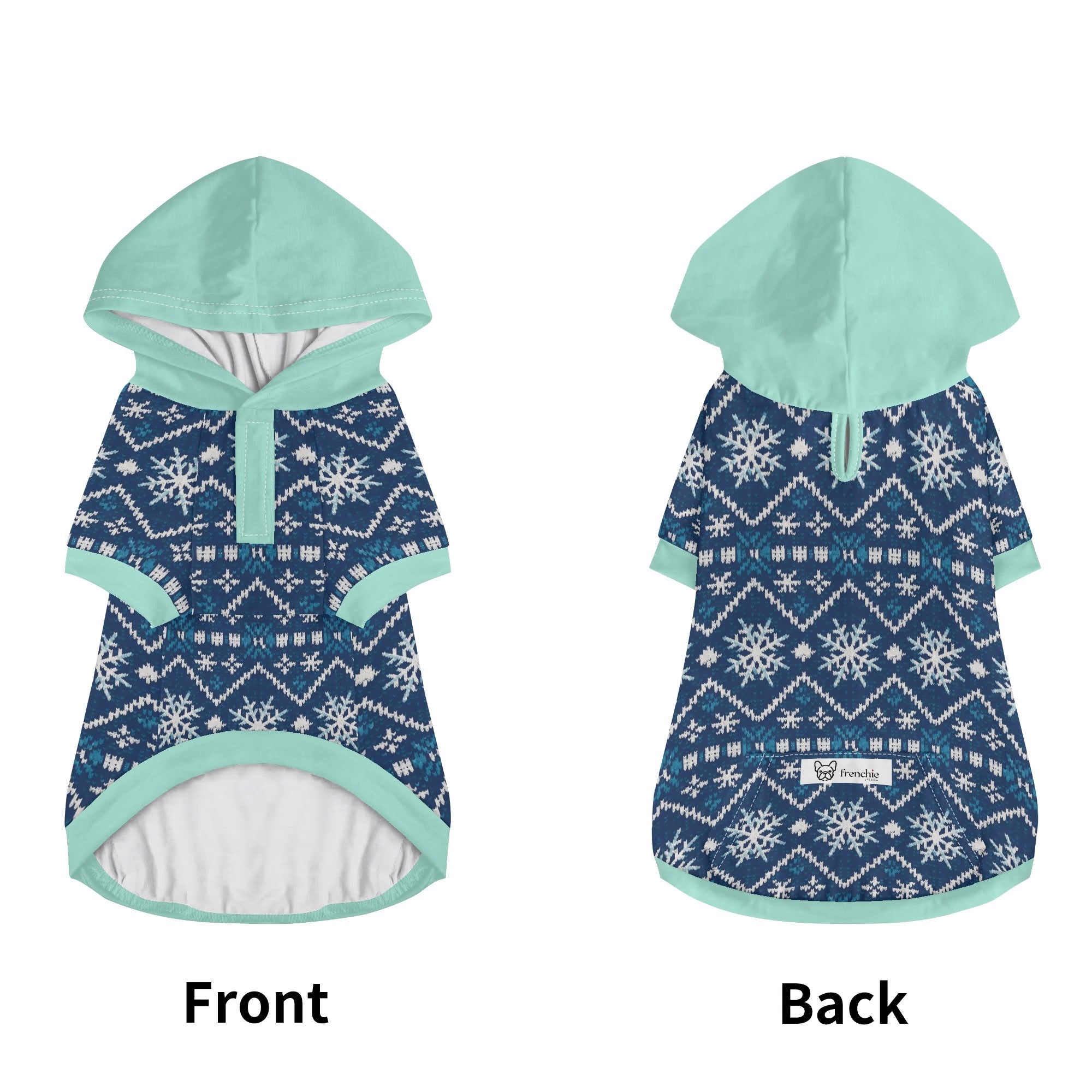 Ace French Bulldog Fleece Hoodie for Brachycephalic Dogs-fadou