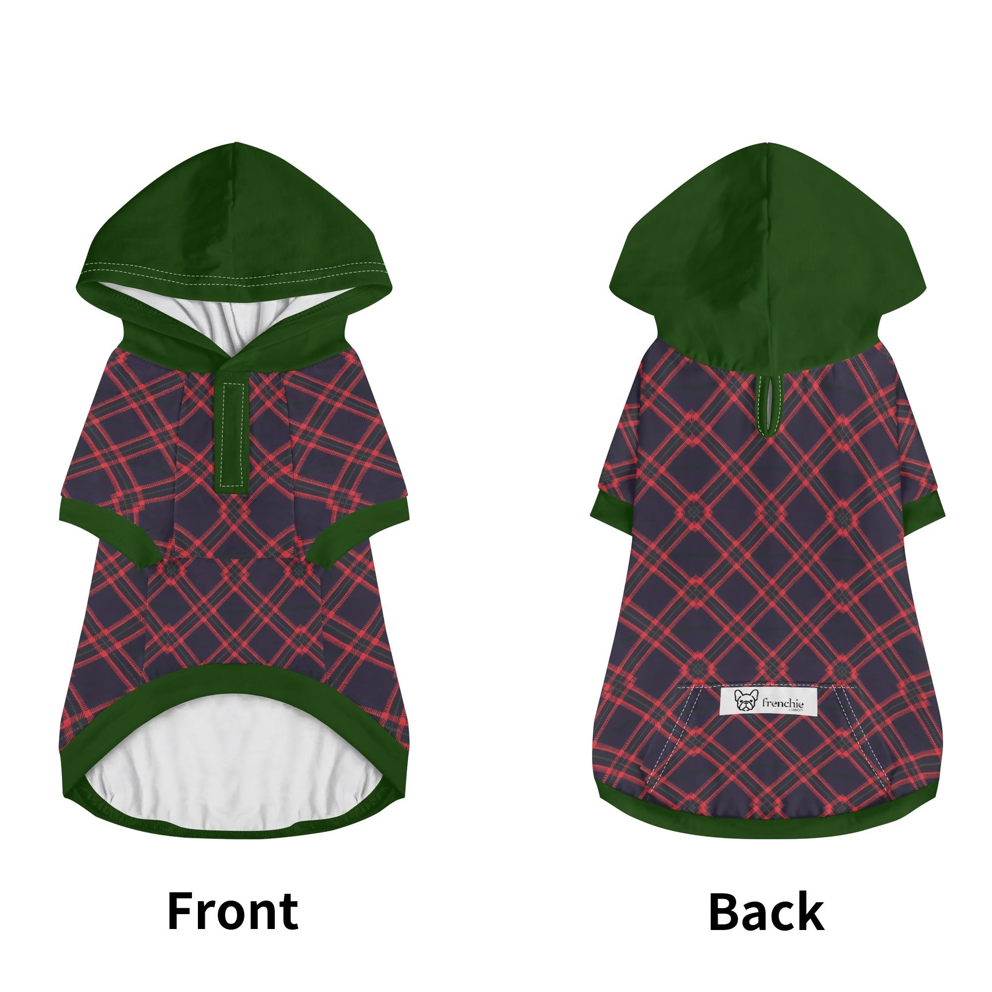 Princess French Bulldog Dog Hoodie for Outdoor Adventures-fadou