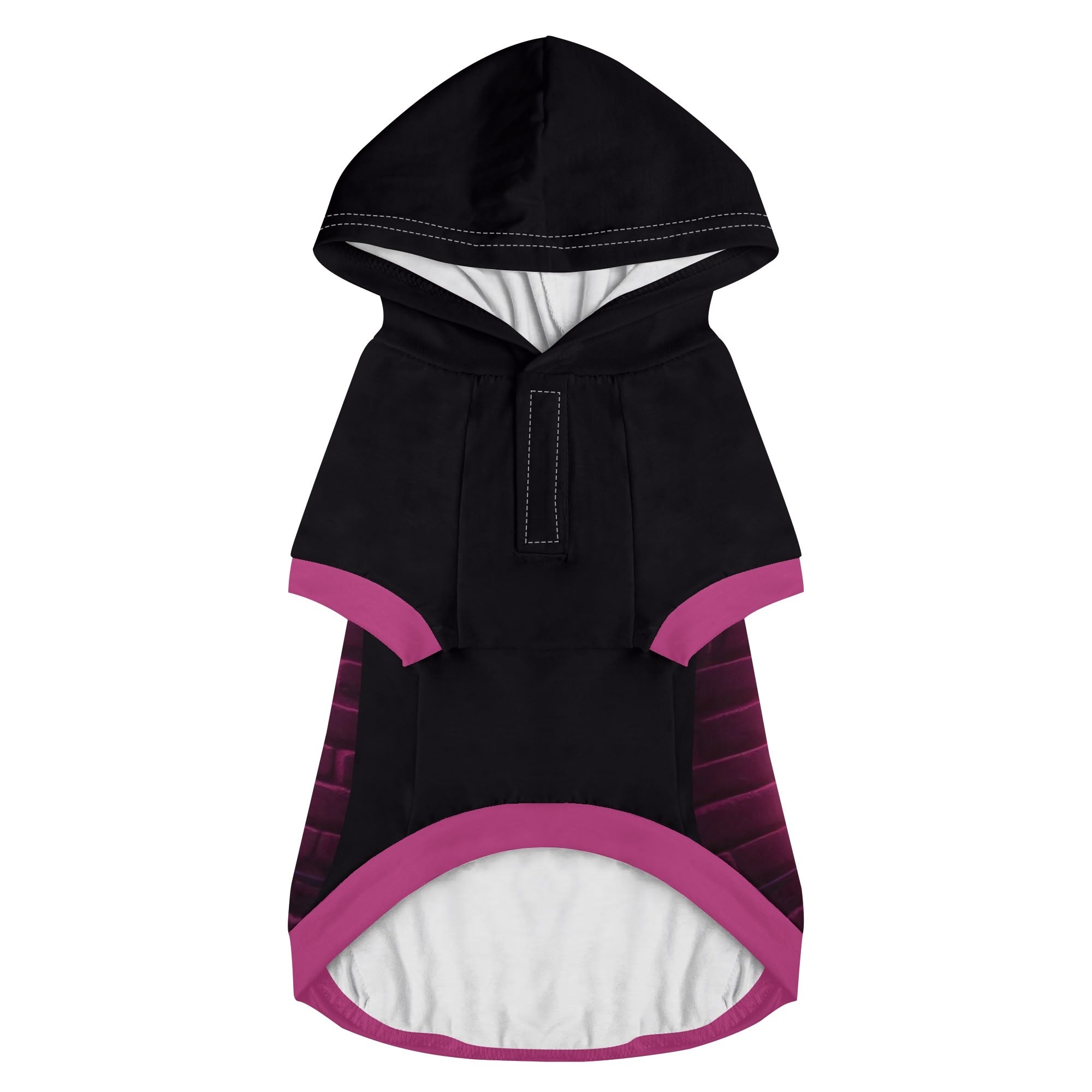 Molly French Bulldog Fleece Hoodie for Outdoor Adventures-fadou