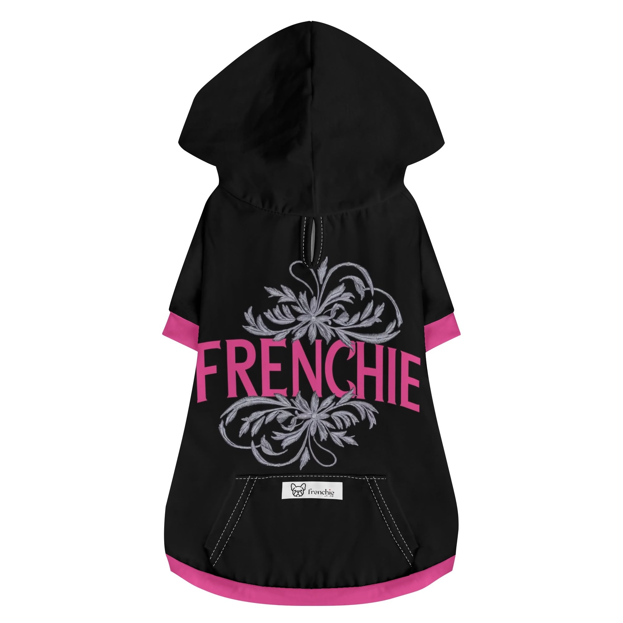 Mia French Bulldog Fleece Hoodie for Outdoor Adventures-fadou