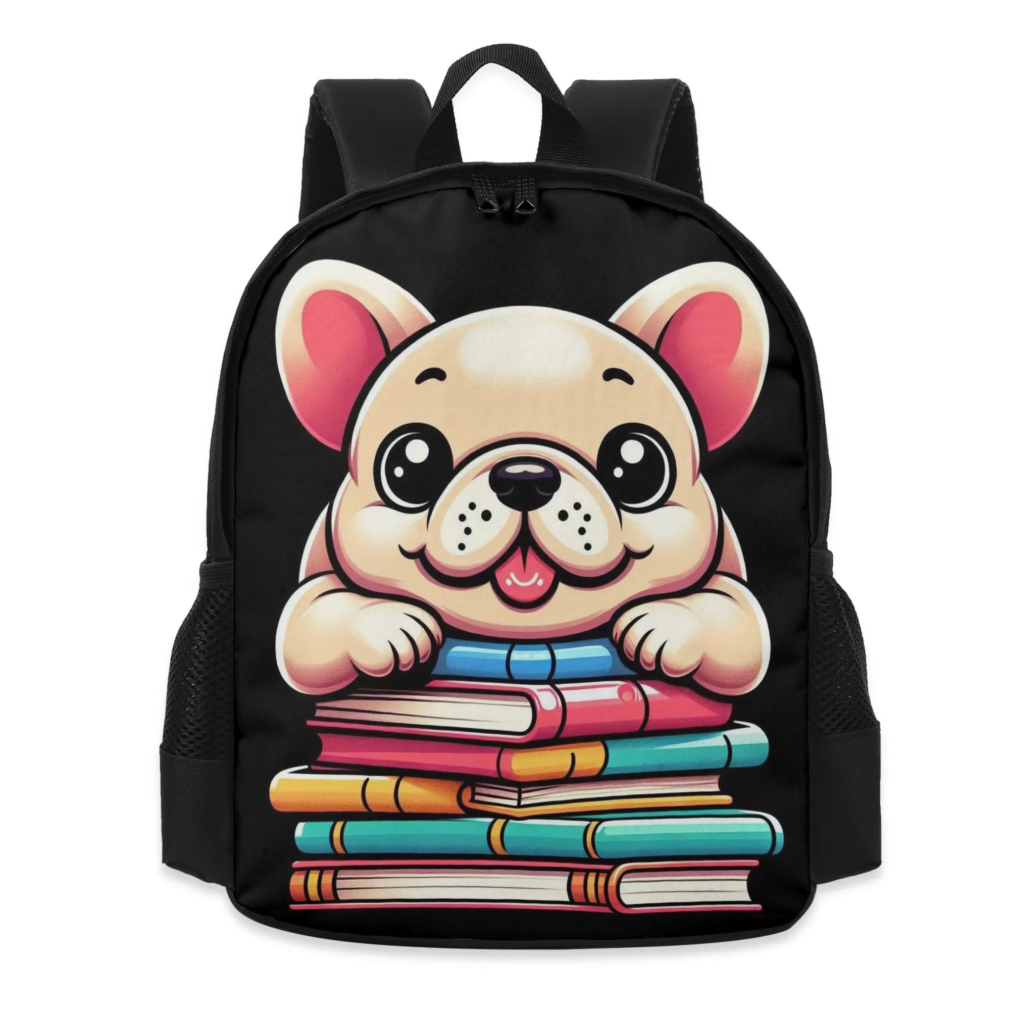 Finn French Bulldog Travel Daypack for Frenchie Enthusiasts-fadou