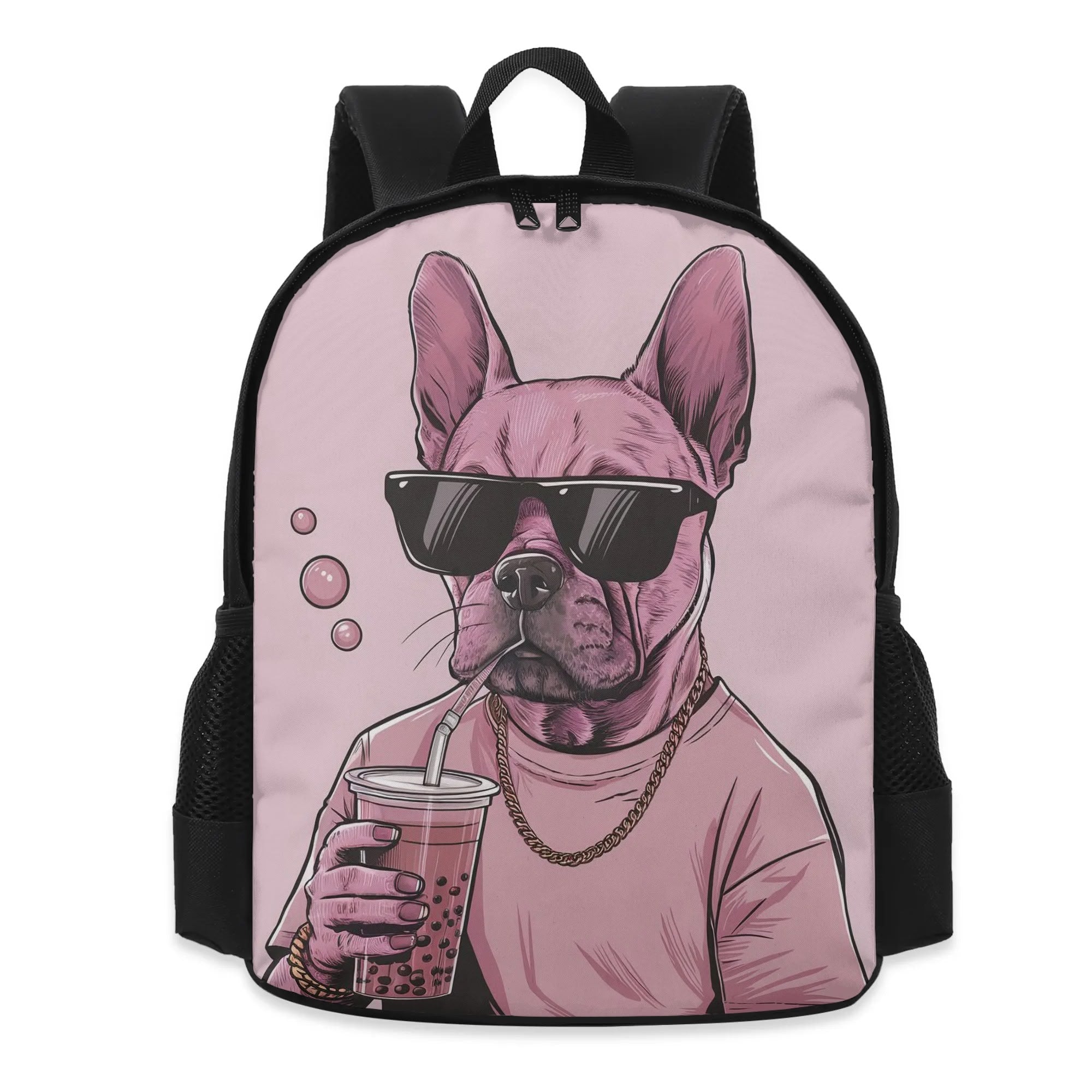 Archie French Bulldog Casual Rucksack for Dog Moms & Dads-fadou