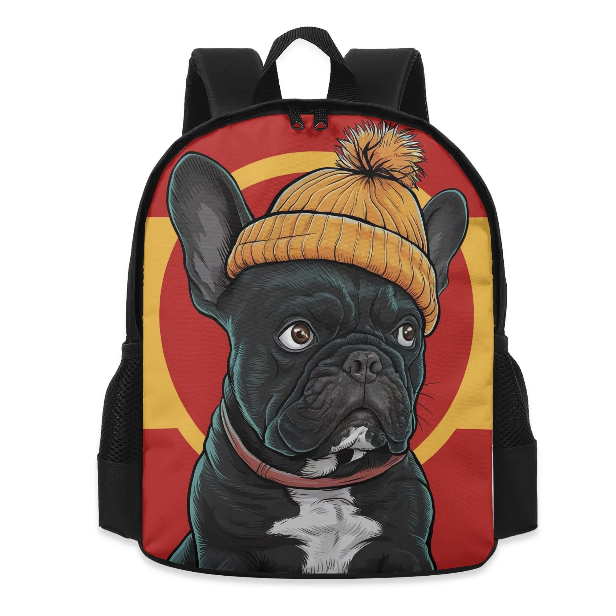 French Bulldog Casual Rucksack for Frenchie Enthusiasts-fadou