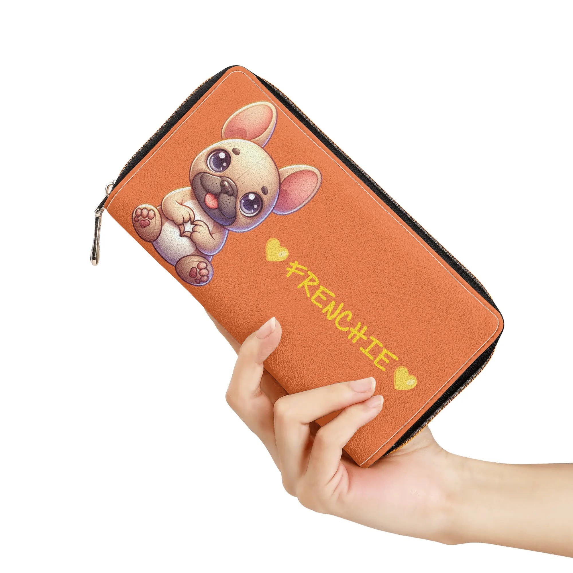 Pippa French Bulldog Slim Wallet for Frenchie Enthusiasts-fadou