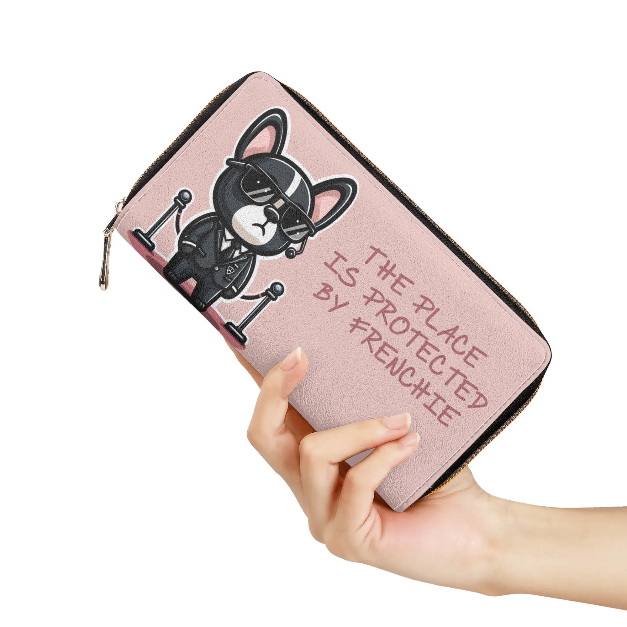 Elena French Bulldog Leather Wallet for Dog Moms & Dads-fadou
