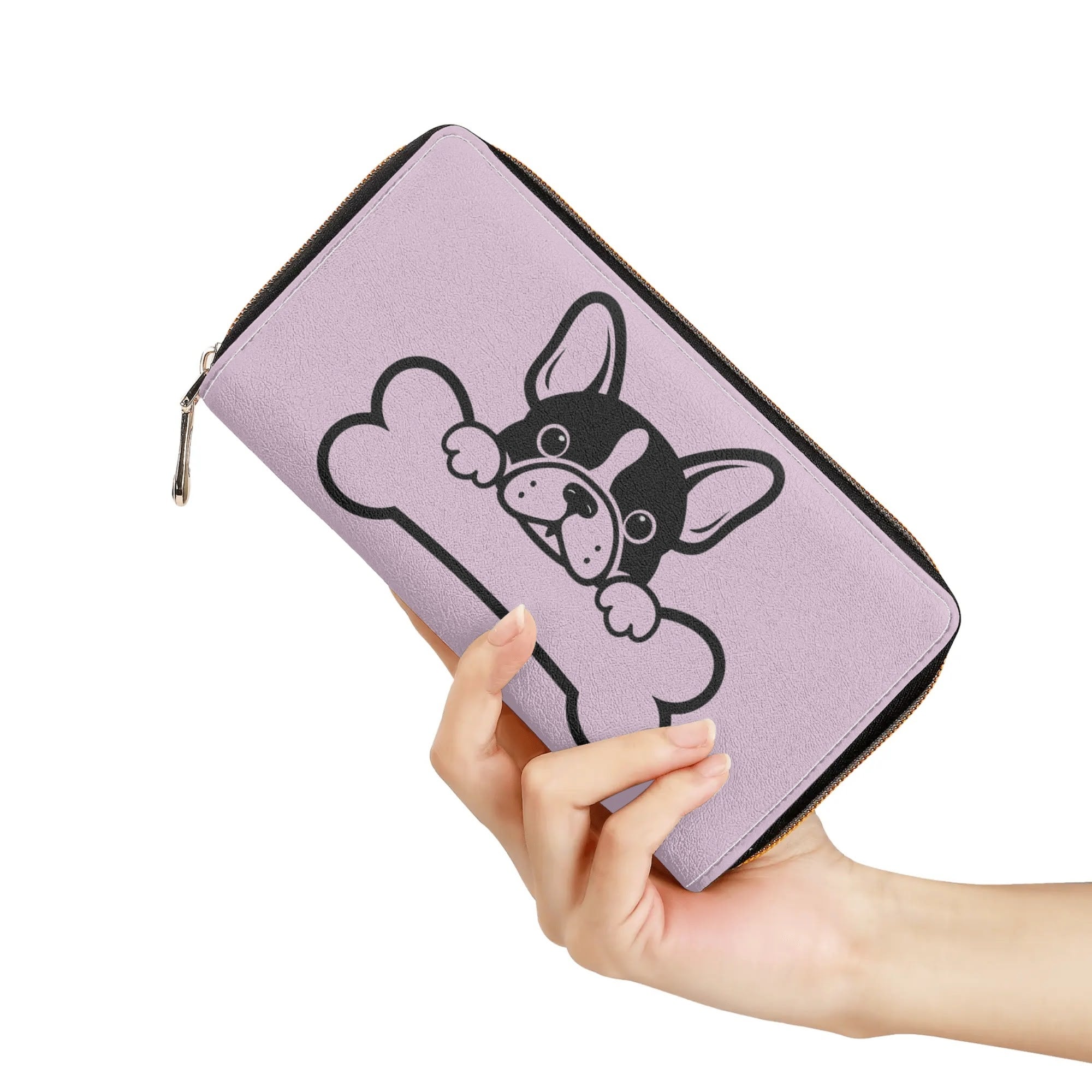 Carmela French Bulldog Bifold Wallet for Dog Moms & Dads-fadou