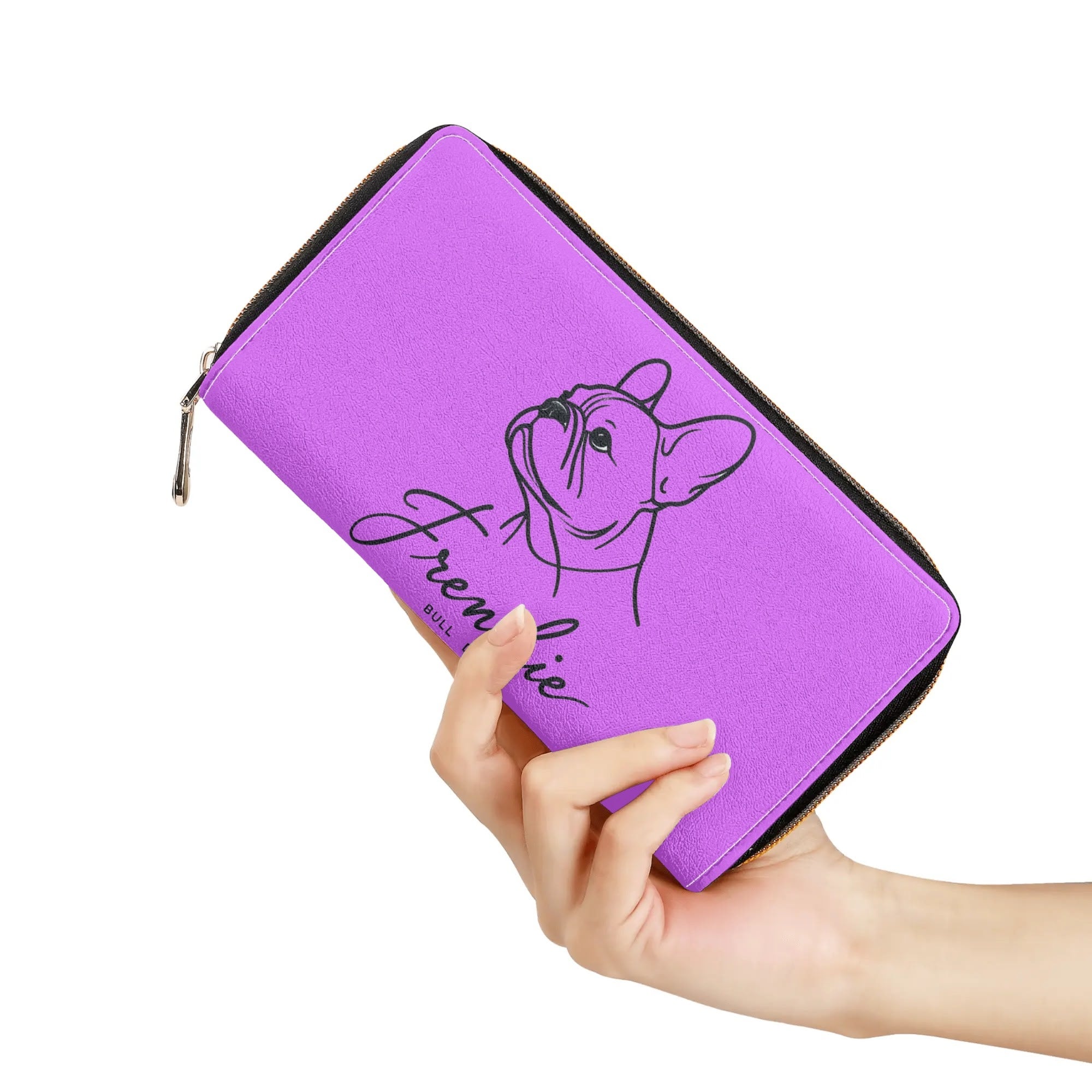 Princess Leather Leather Wallet for Frenchie Enthusiasts-fadou