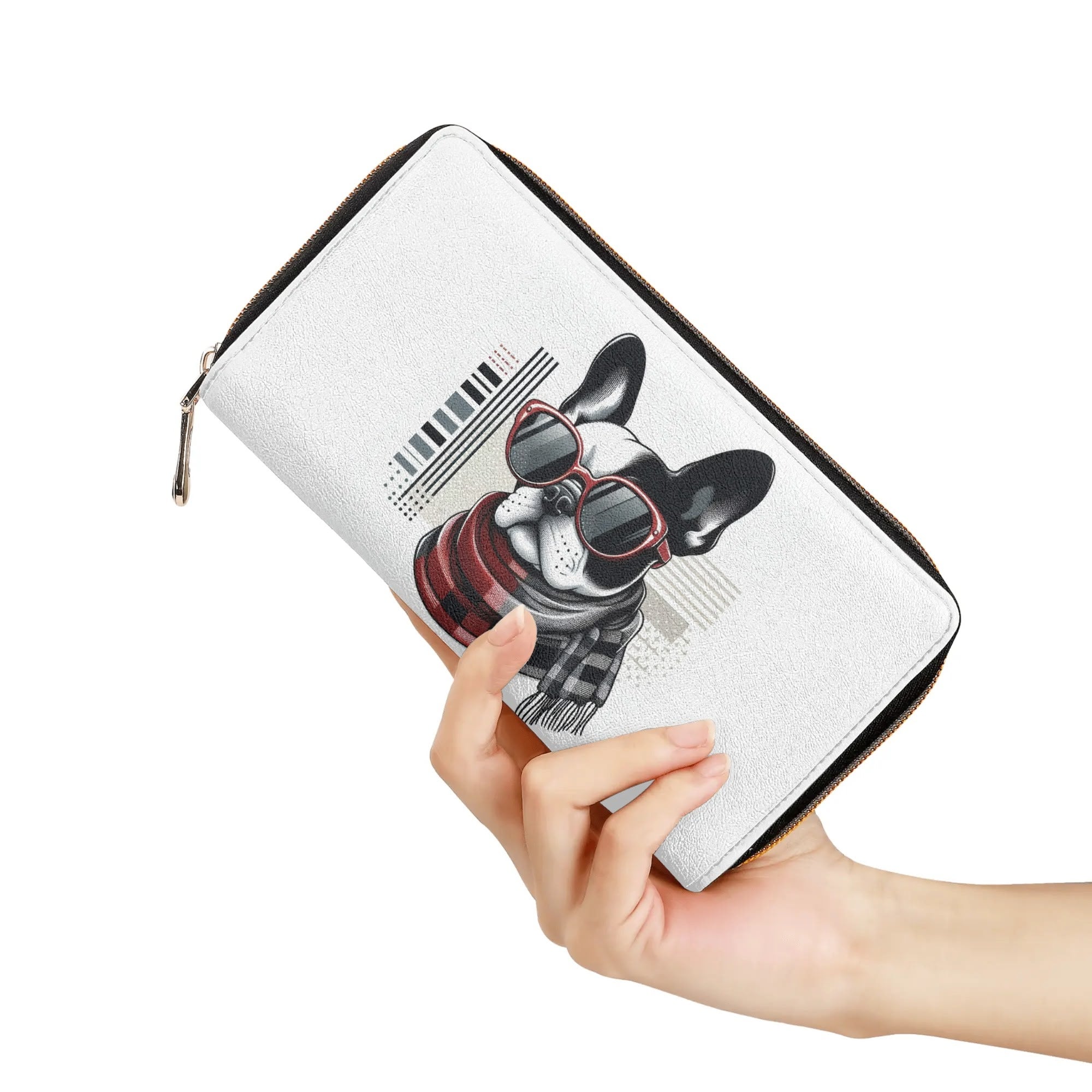 French Bulldog Leather Leather Wallet for Bulldog Owners-fadou