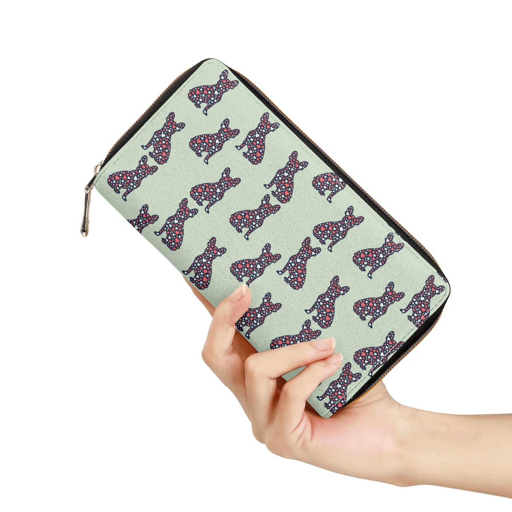 French Bulldog Leather Leather Wallet for Frenchie Fans-fadou
