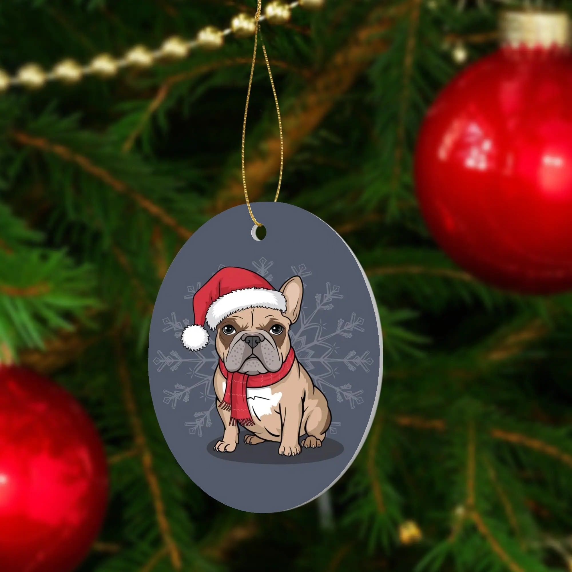 Milo - Christmas Ornaments for Frenchie Fans Everywhere-fadou