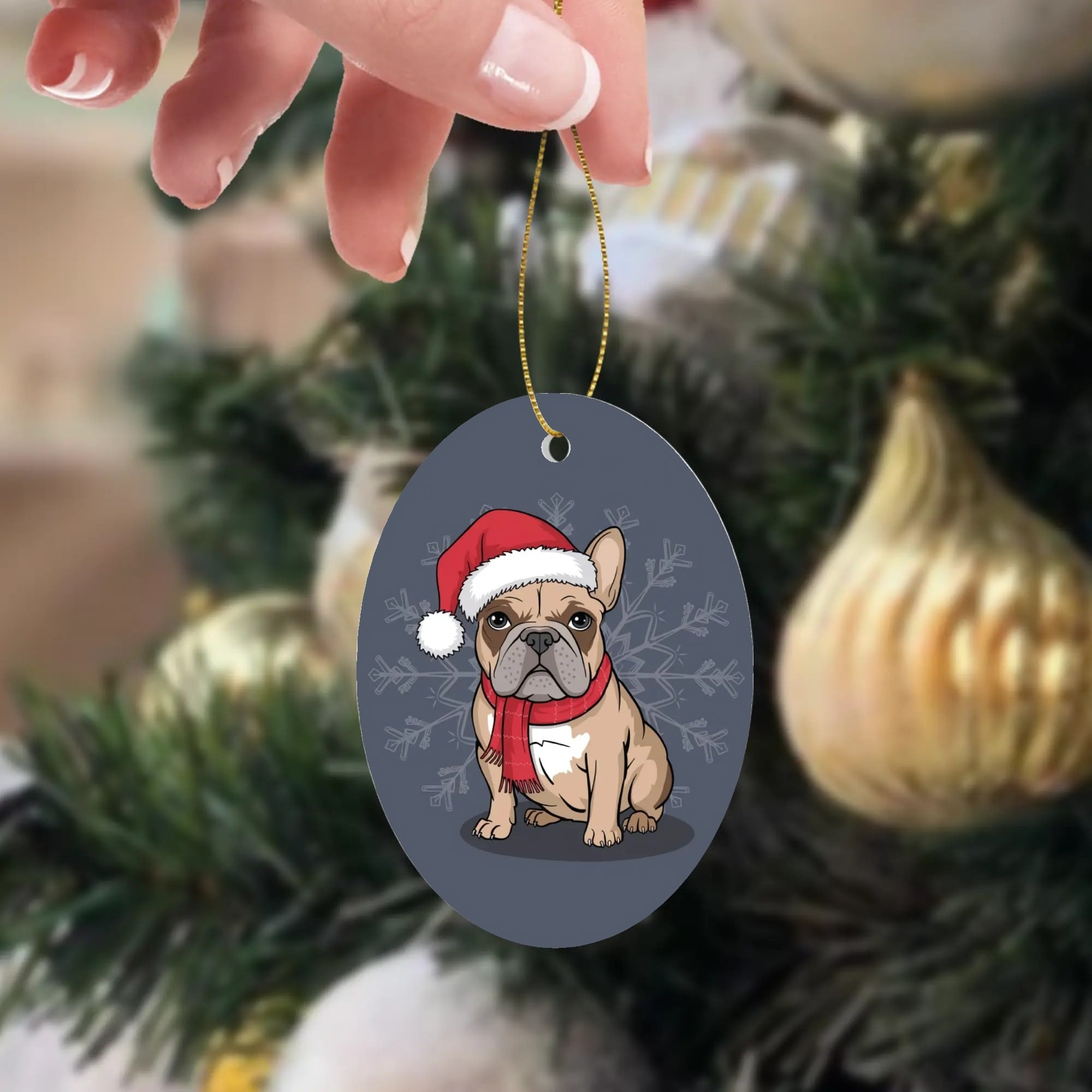 Milo - Christmas Ornaments for Frenchie Fans Everywhere-fadou