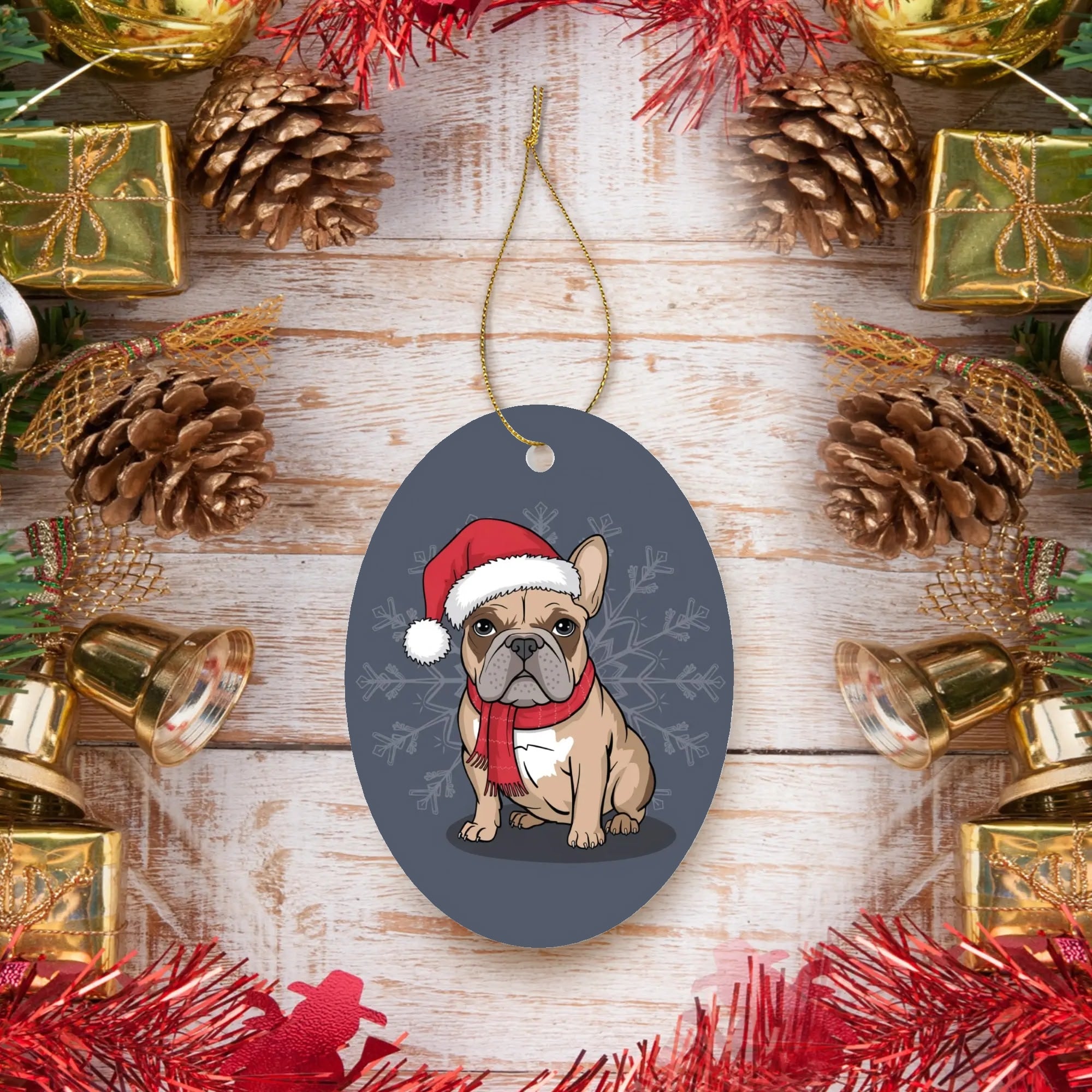 Milo - Christmas Ornaments for Frenchie Fans Everywhere-fadou