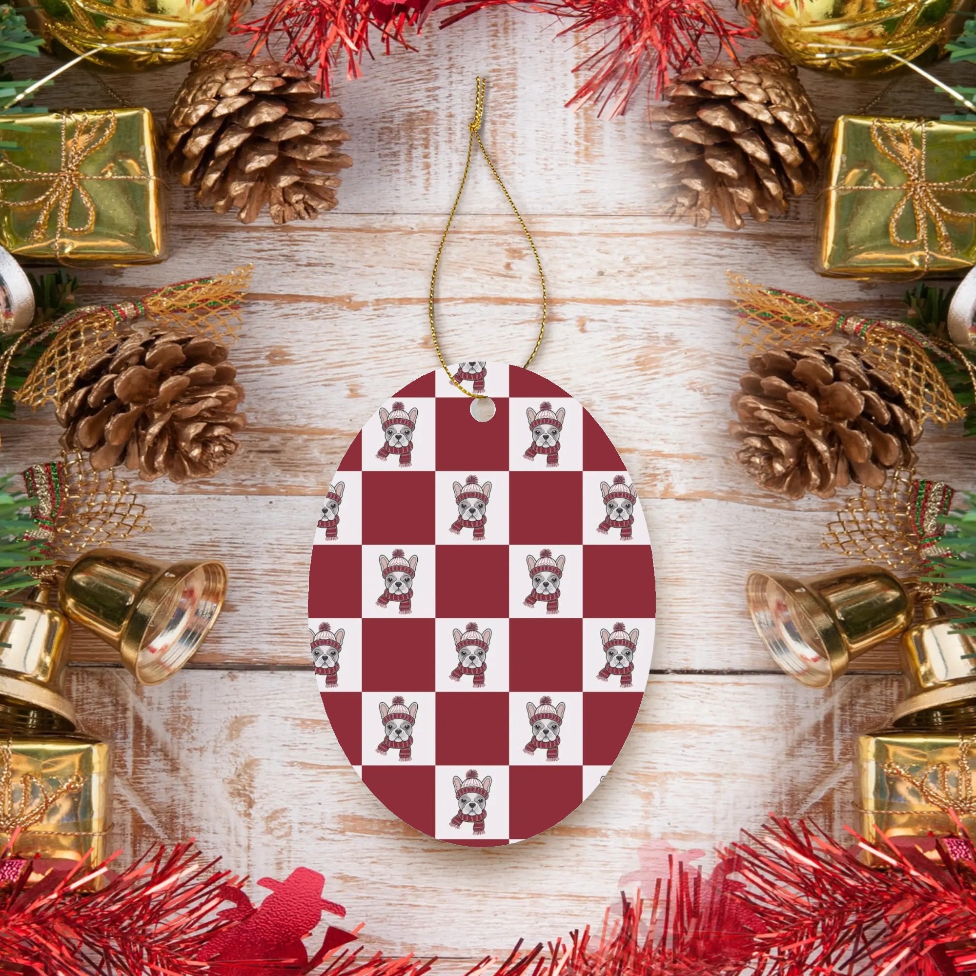 French Bulldog Christmas Accessory for Frenchie Enthusiasts-fadou