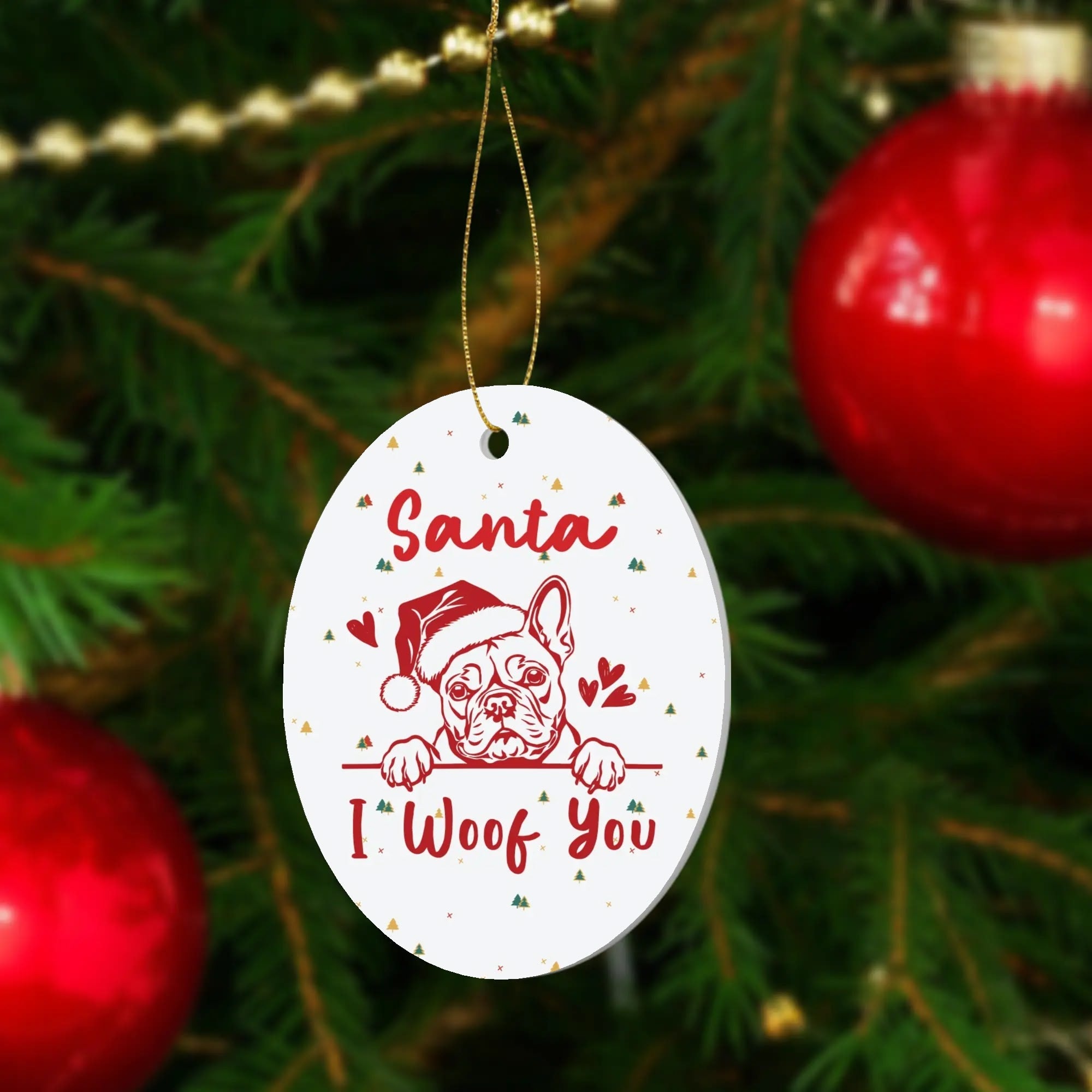 Lucy - Christmas Ornaments for Frenchie Fans Everywhere-fadou