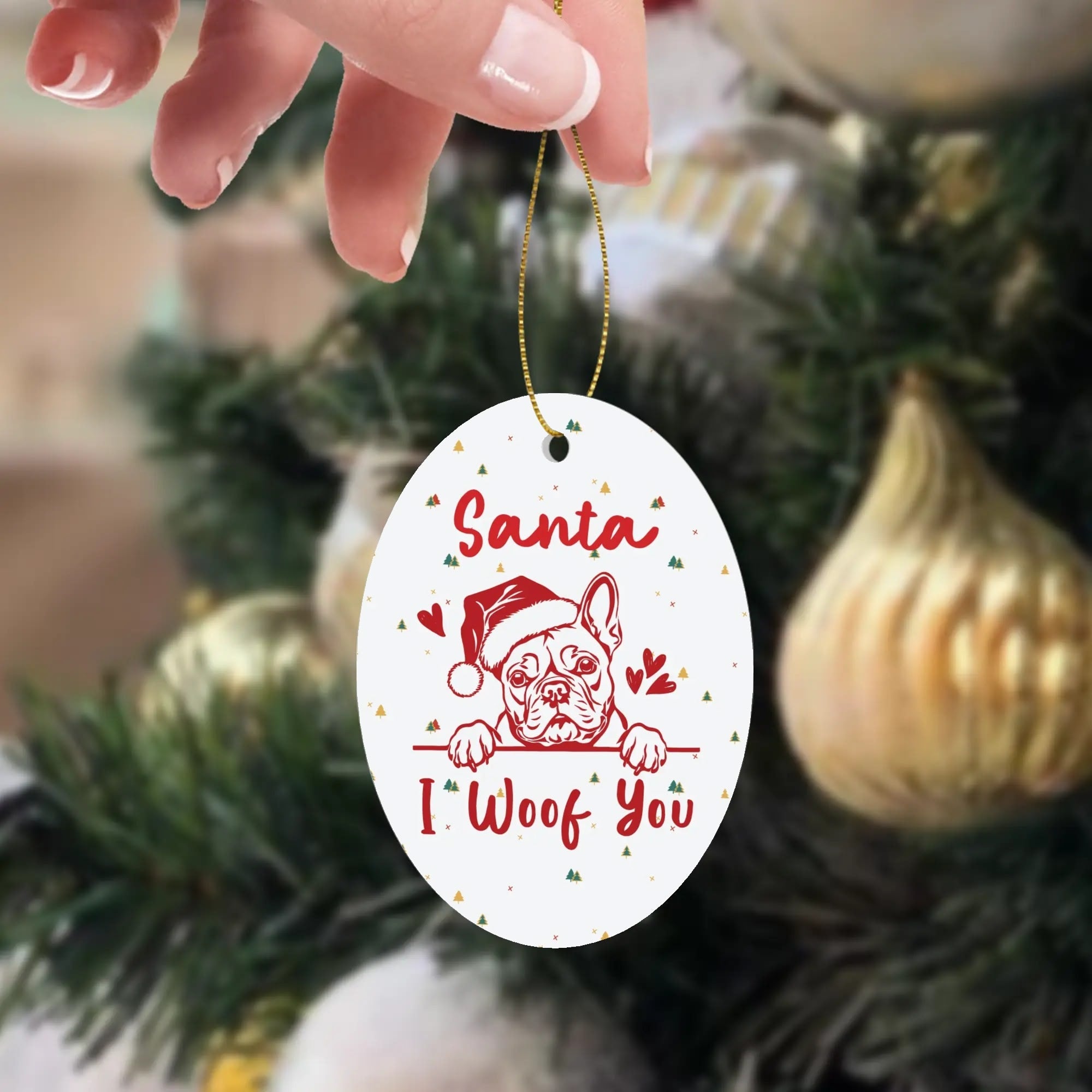 Lucy - Christmas Ornaments for Frenchie Fans Everywhere-fadou