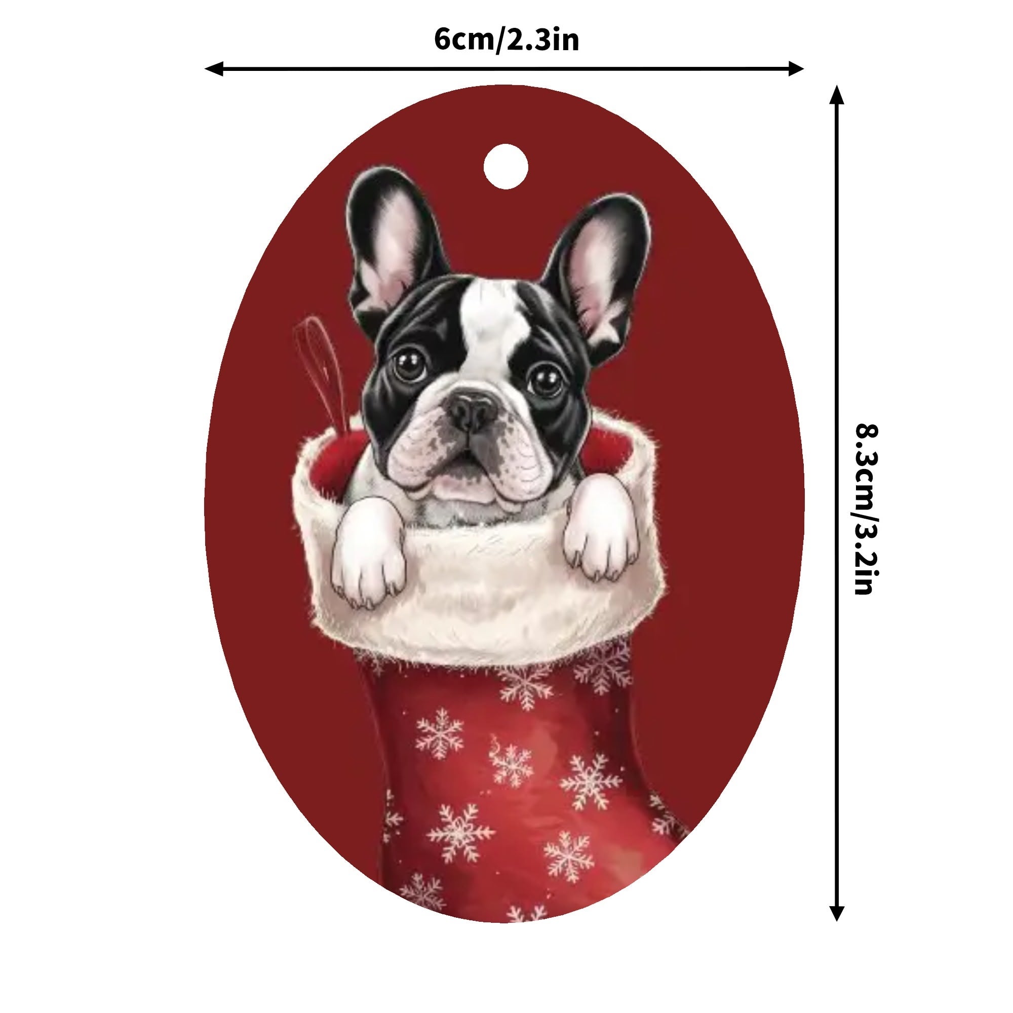 Rowdy - Christmas Ornaments for Frenchie Fans Everywhere-fadou