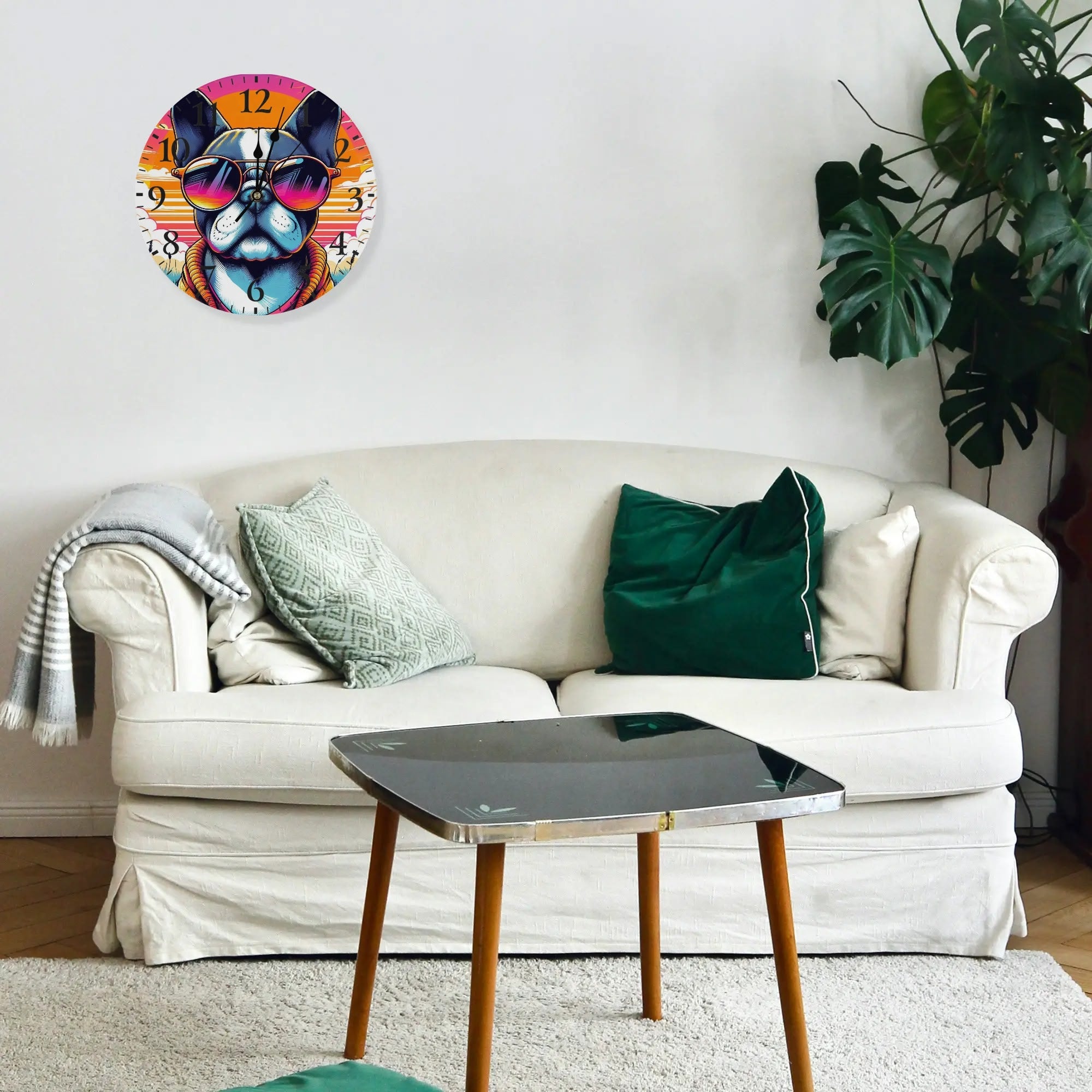 Willow Frameless Frameless Timepiece for Bulldog Owners-fadou