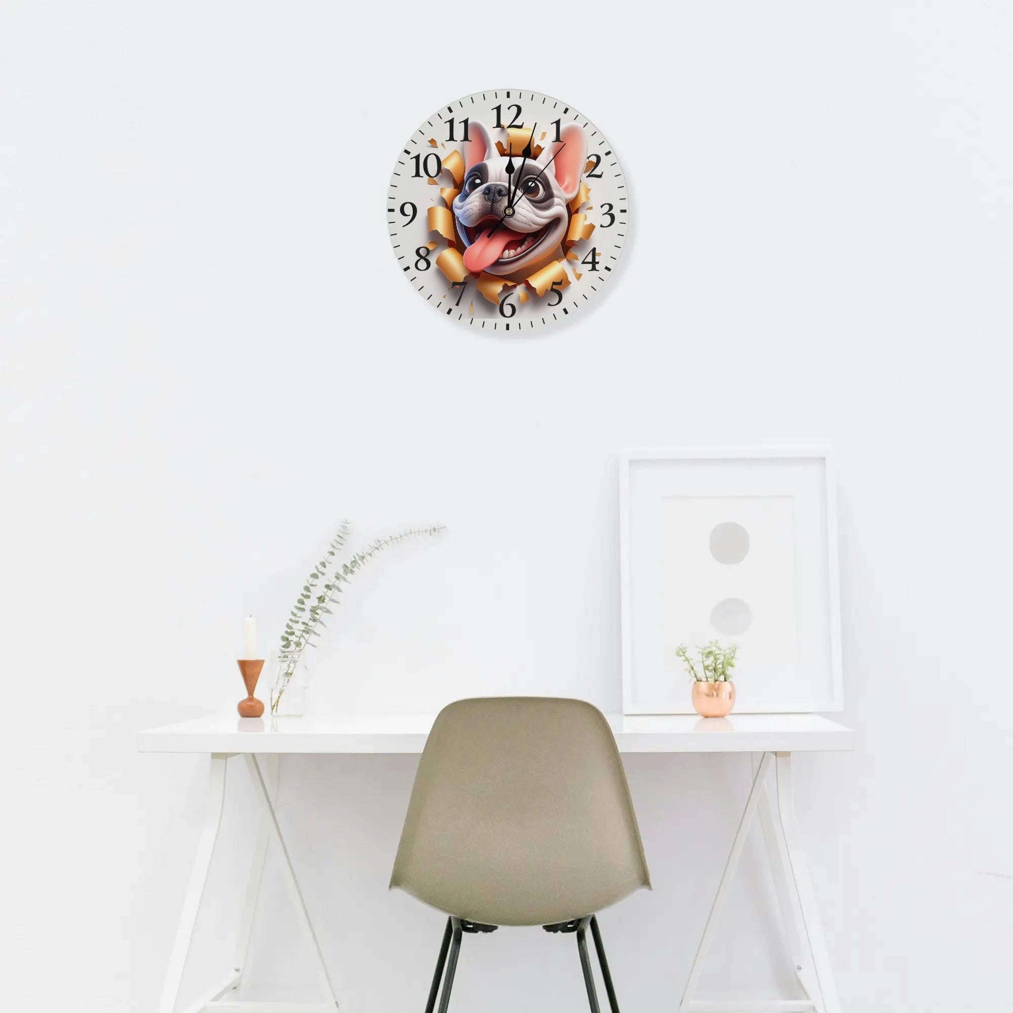 Roxy Frameless Frameless Timepiece for Frenchie Enthusiasts-fadou