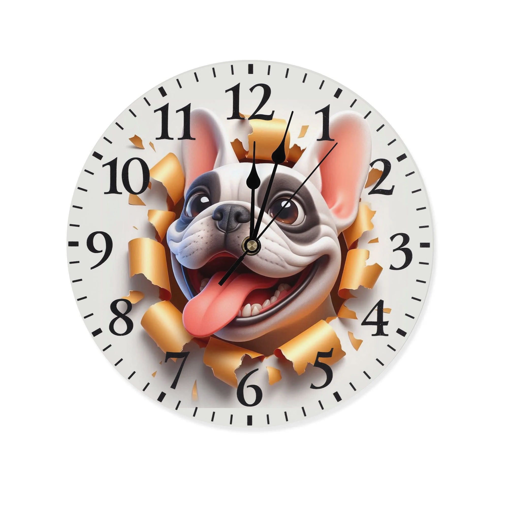 Roxy Frameless Frameless Timepiece for Frenchie Enthusiasts-fadou