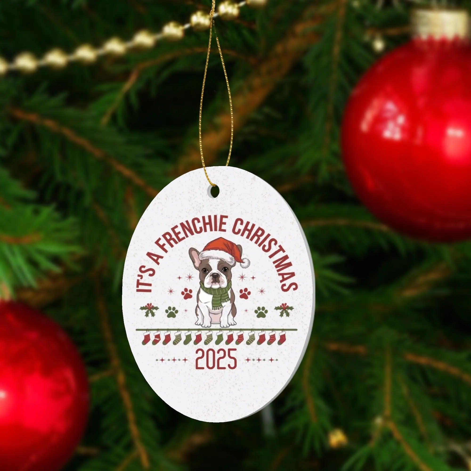 Loaf - Christmas Ornaments for Frenchie Fans Everywhere-fadou