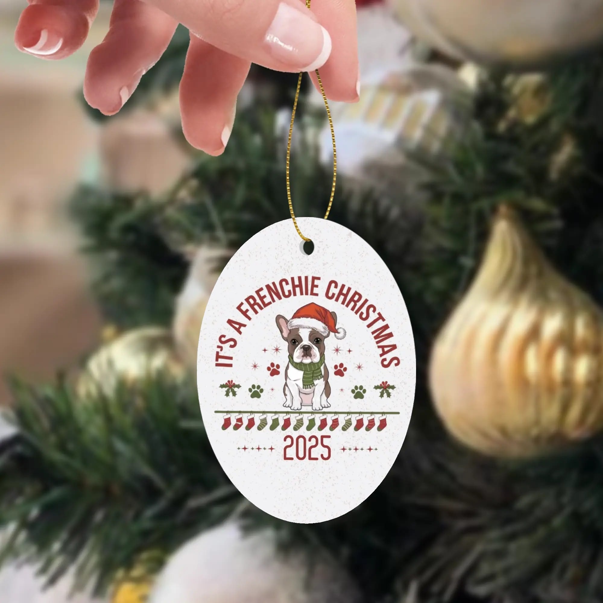 Loaf - Christmas Ornaments for Frenchie Fans Everywhere-fadou