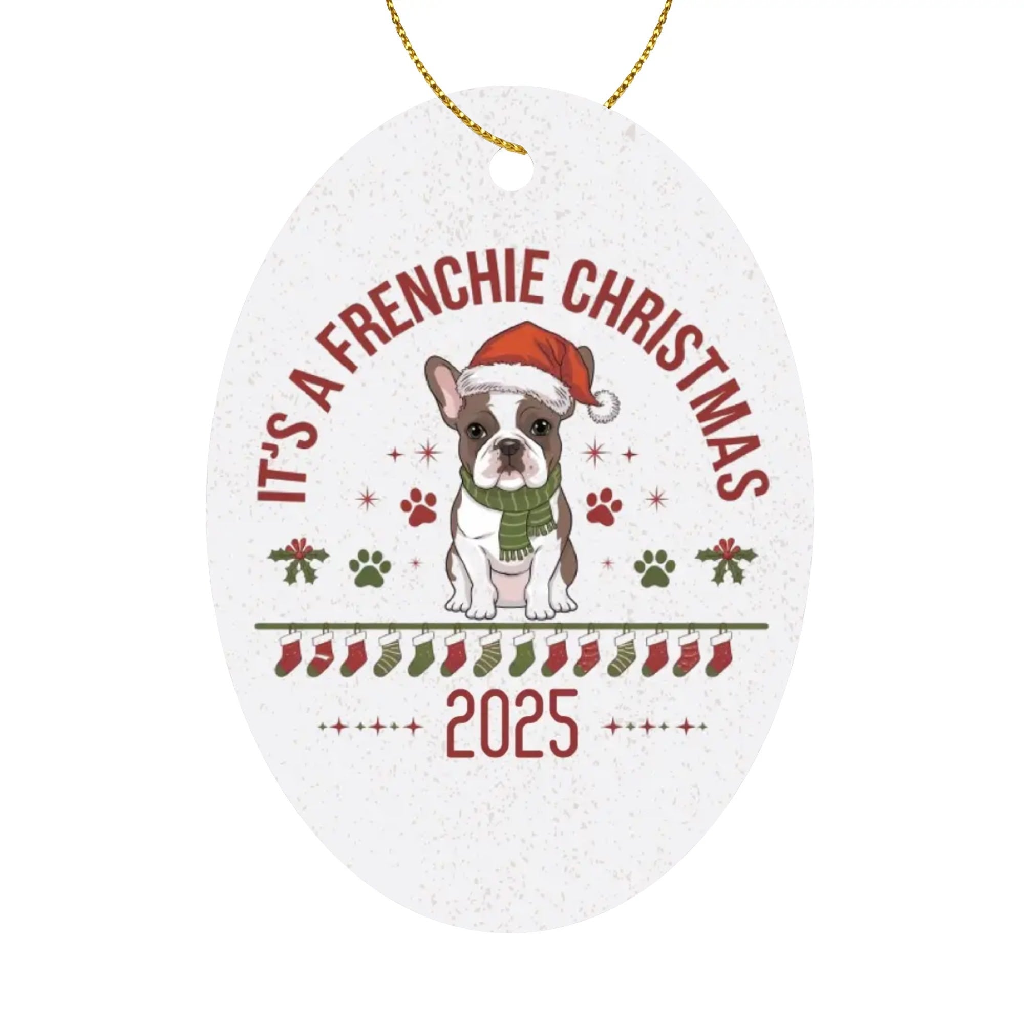 Loaf - Christmas Ornaments for Frenchie Fans Everywhere-fadou