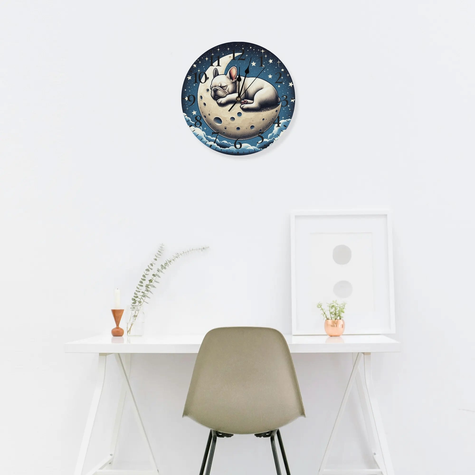 Lola Frameless Frameless Timepiece for Frenchie Enthusiasts-fadou
