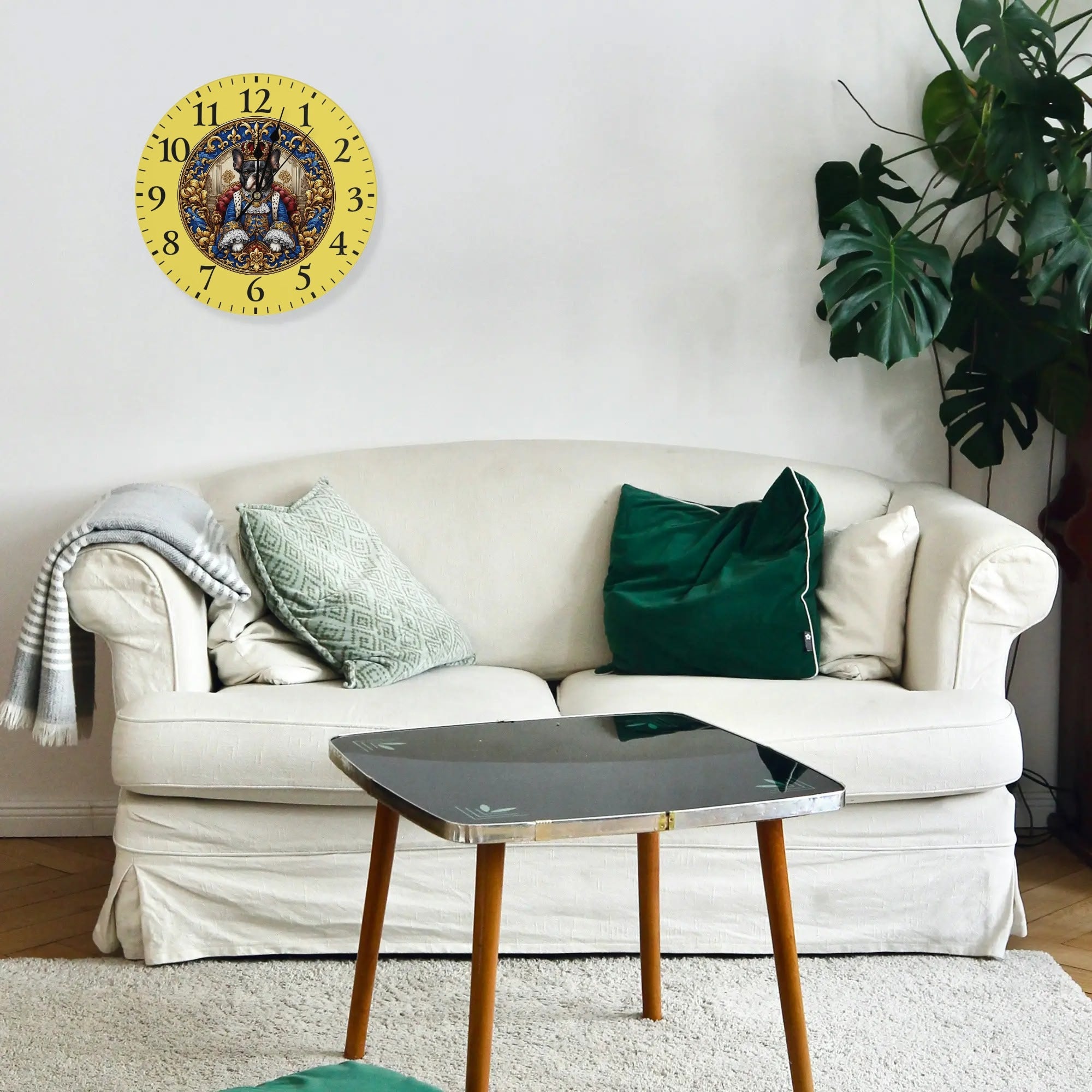 French Bulldog Frameless Frameless Timepiece for Pet Culture-fadou