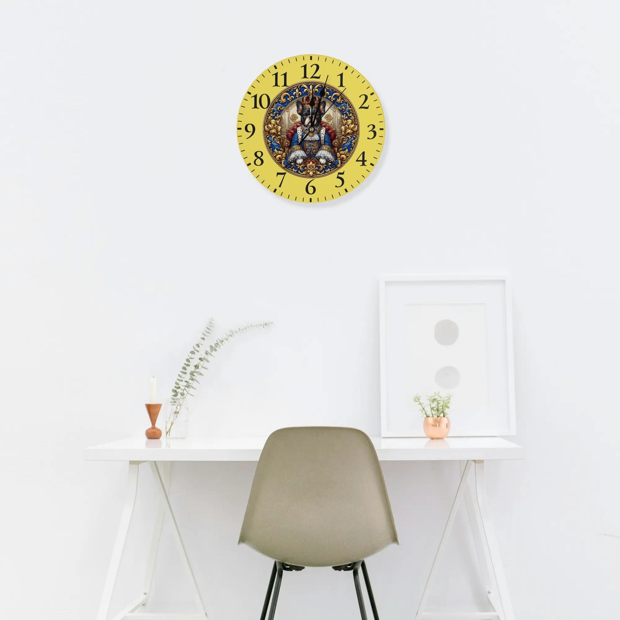 French Bulldog Frameless Frameless Timepiece for Pet Culture-fadou