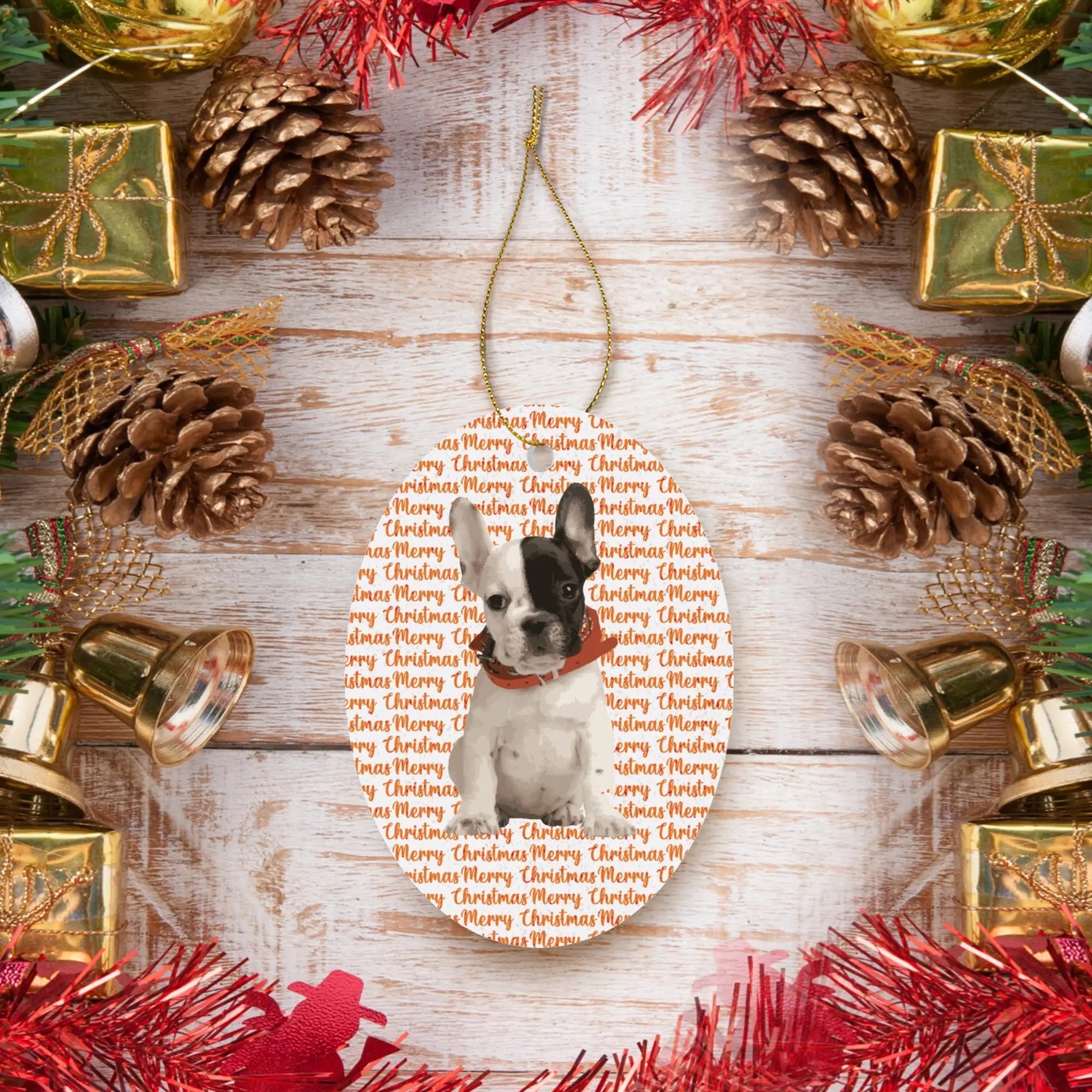 Personalized Ornaments for Frenchie Lovers with for Dog Lovers and-fadou