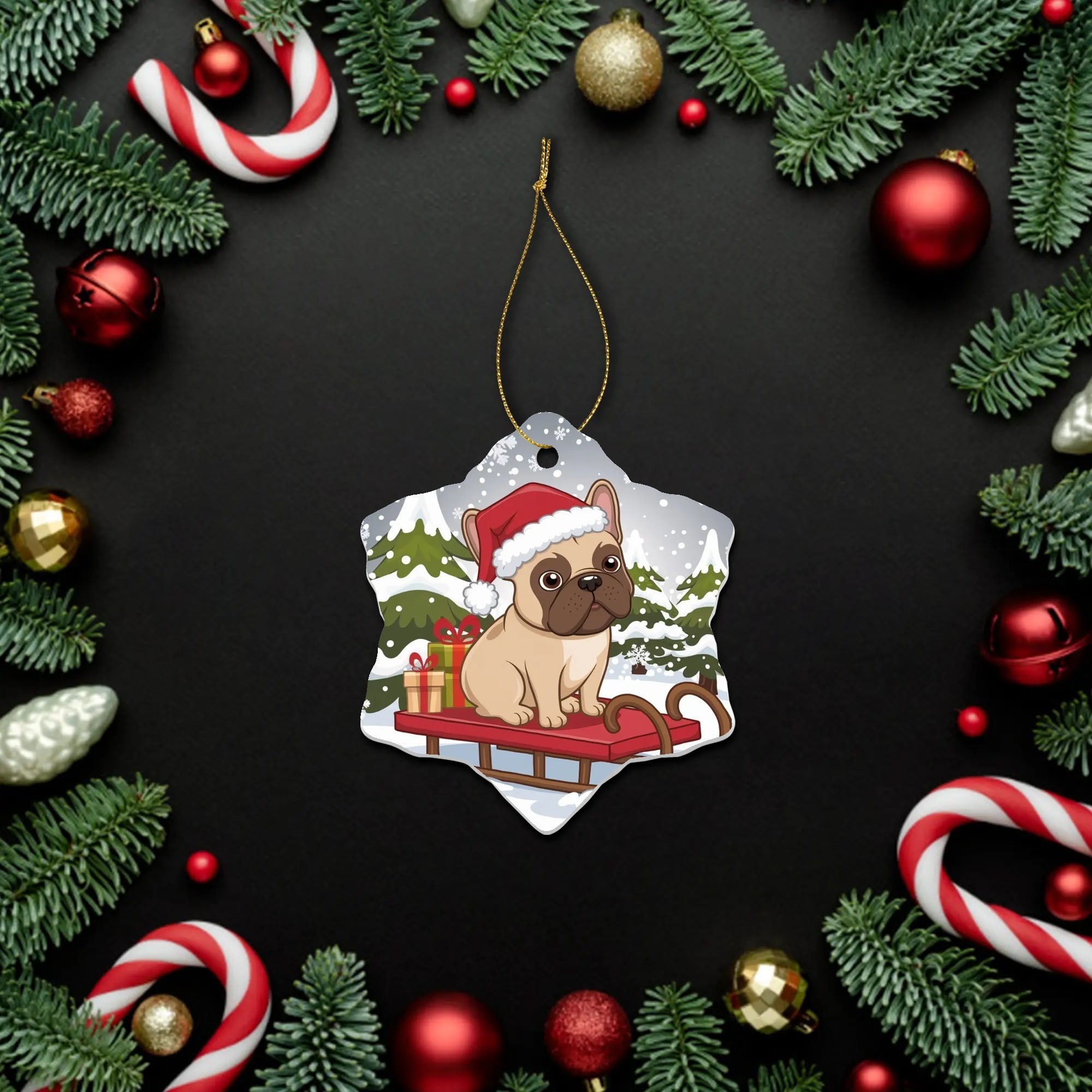 Coco - Christmas Ornaments for Frenchie Fans Everywhere-fadou