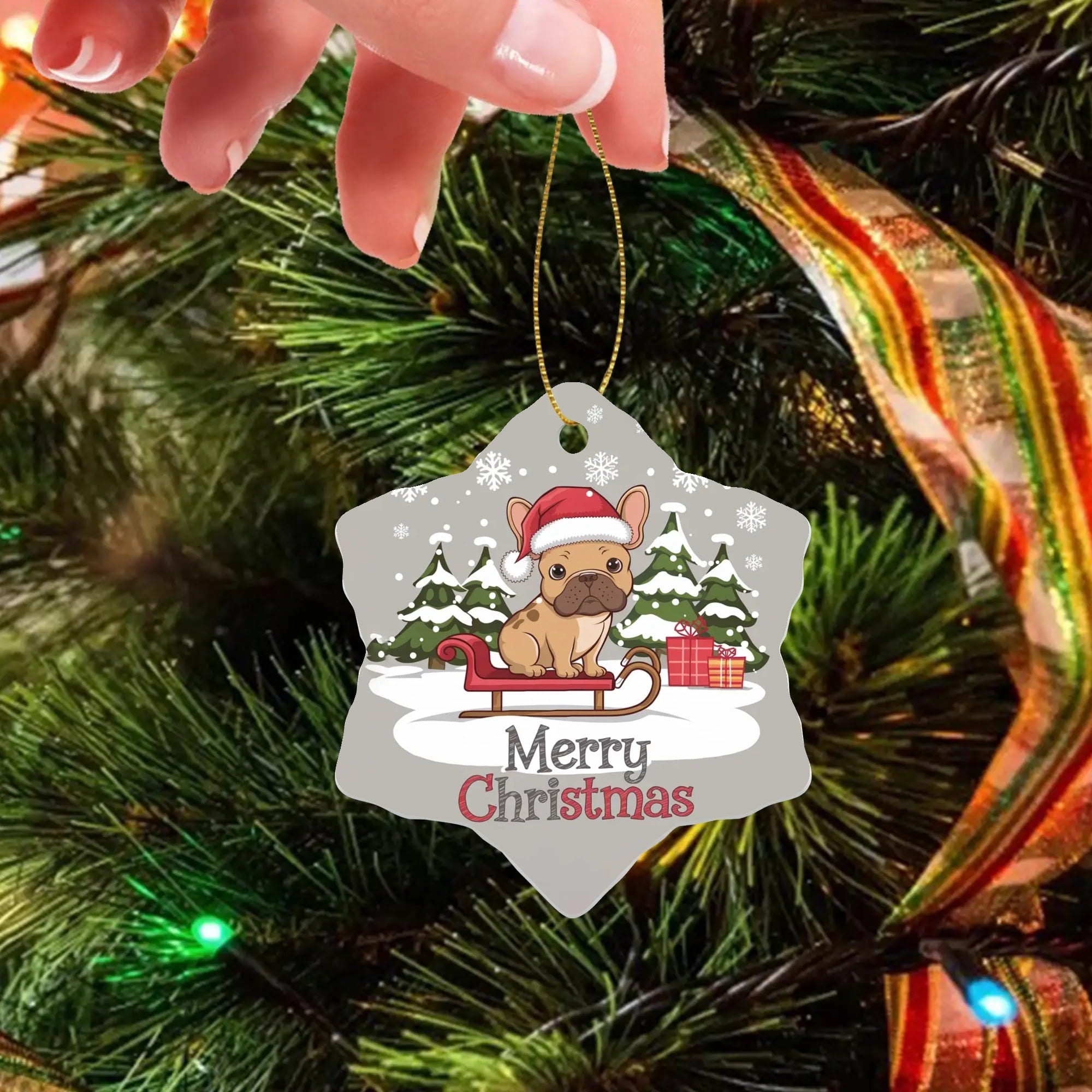 Ace - Christmas Ornaments for French Bulldog Owners and Fans-fadou