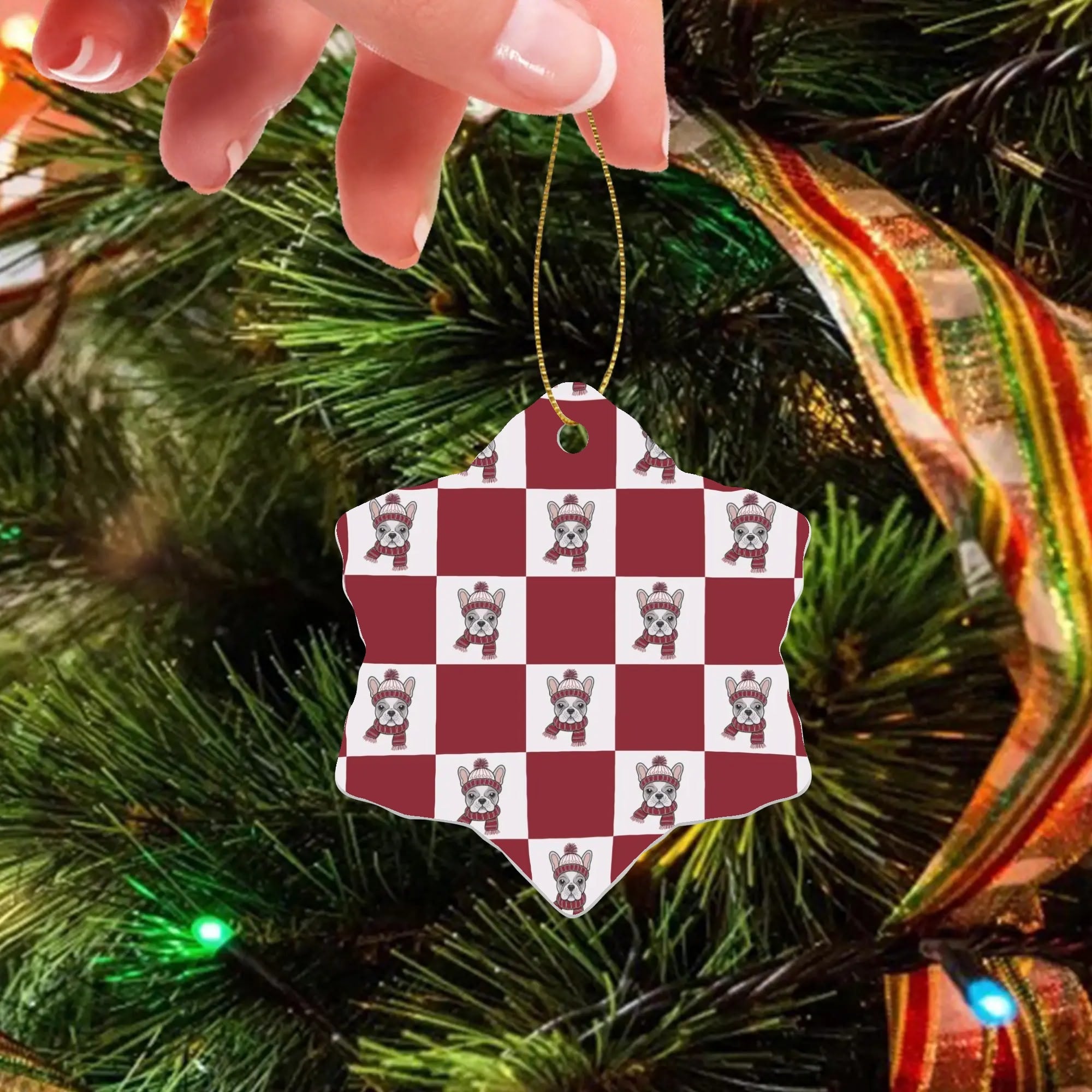 Luna - Christmas Ornaments for Frenchie Fans Everywhere-fadou