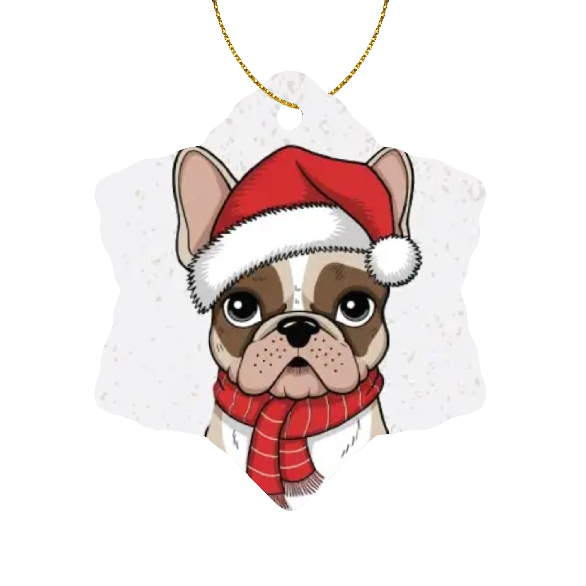 Louis - Christmas Ornaments for Frenchie Fans Everywhere-fadou