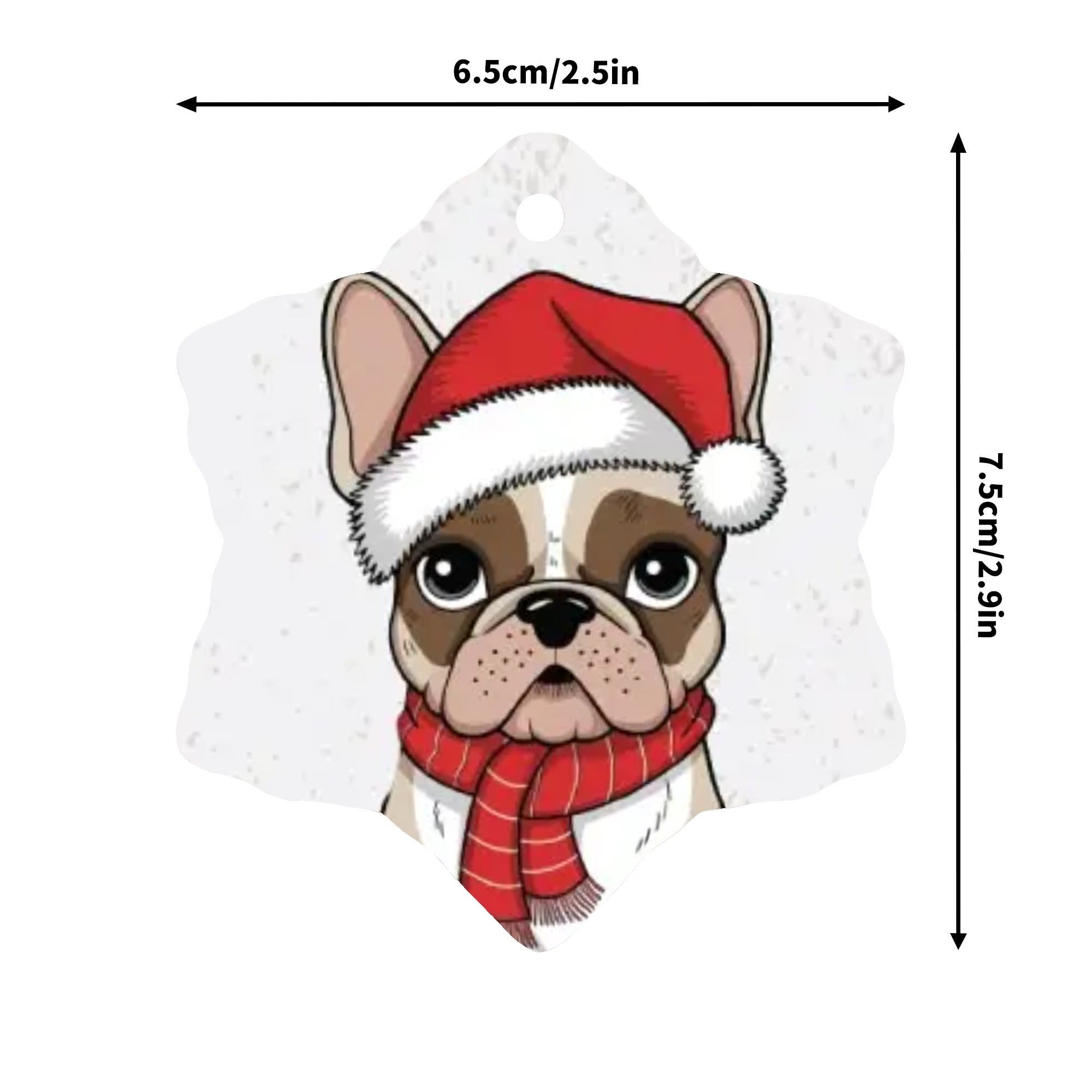Louis - Christmas Ornaments for Frenchie Fans Everywhere-fadou