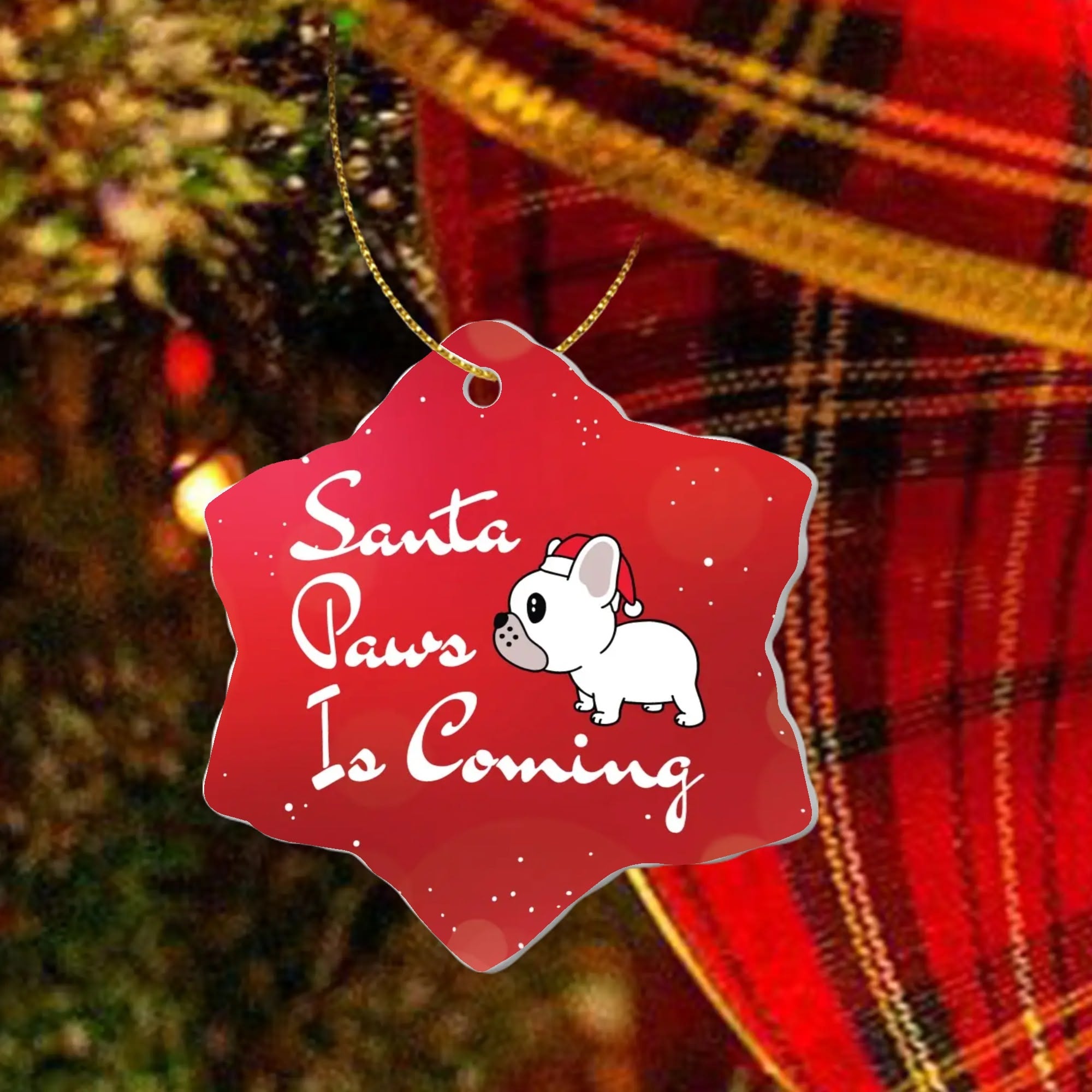 Hugo - Christmas Ornaments for Frenchie Fans Everywhere-fadou