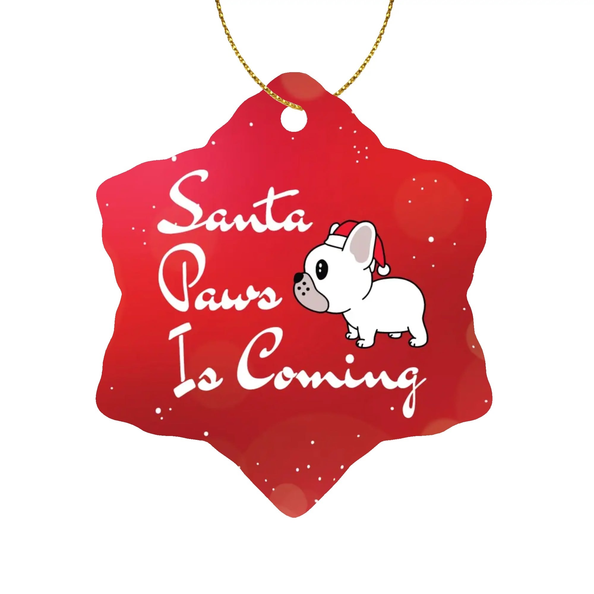 Hugo - Christmas Ornaments for Frenchie Fans Everywhere-fadou