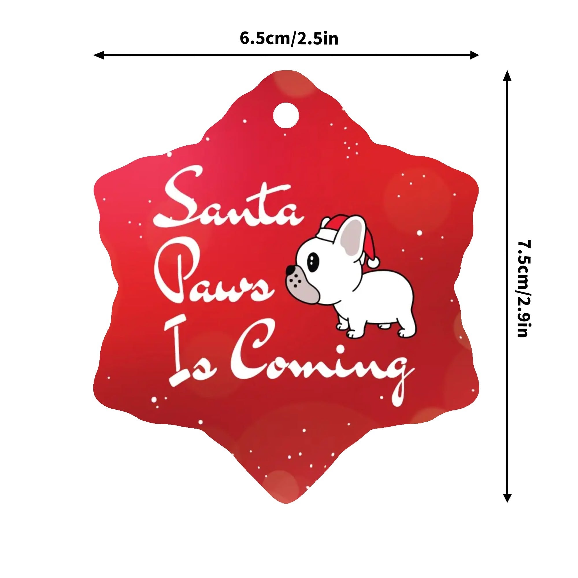 Hugo - Christmas Ornaments for Frenchie Fans Everywhere-fadou