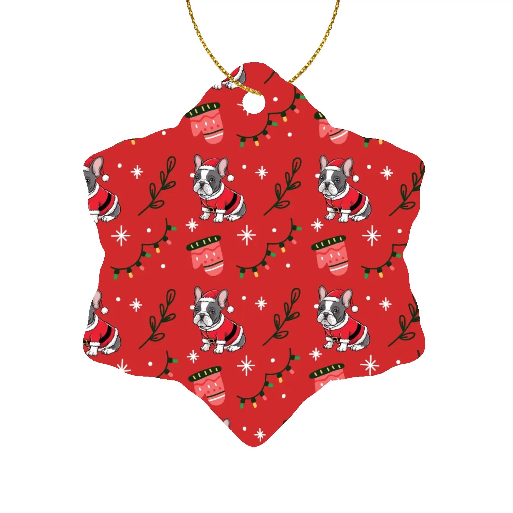 Olive - Christmas Ornaments for Frenchie Fans Everywhere-fadou