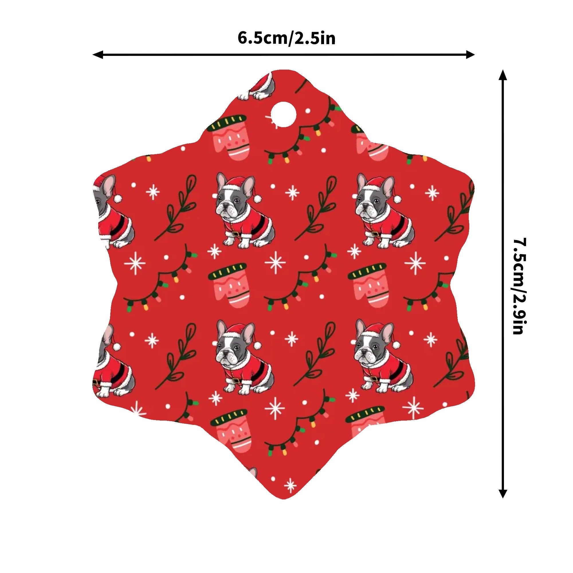 Olive - Christmas Ornaments for Frenchie Fans Everywhere-fadou