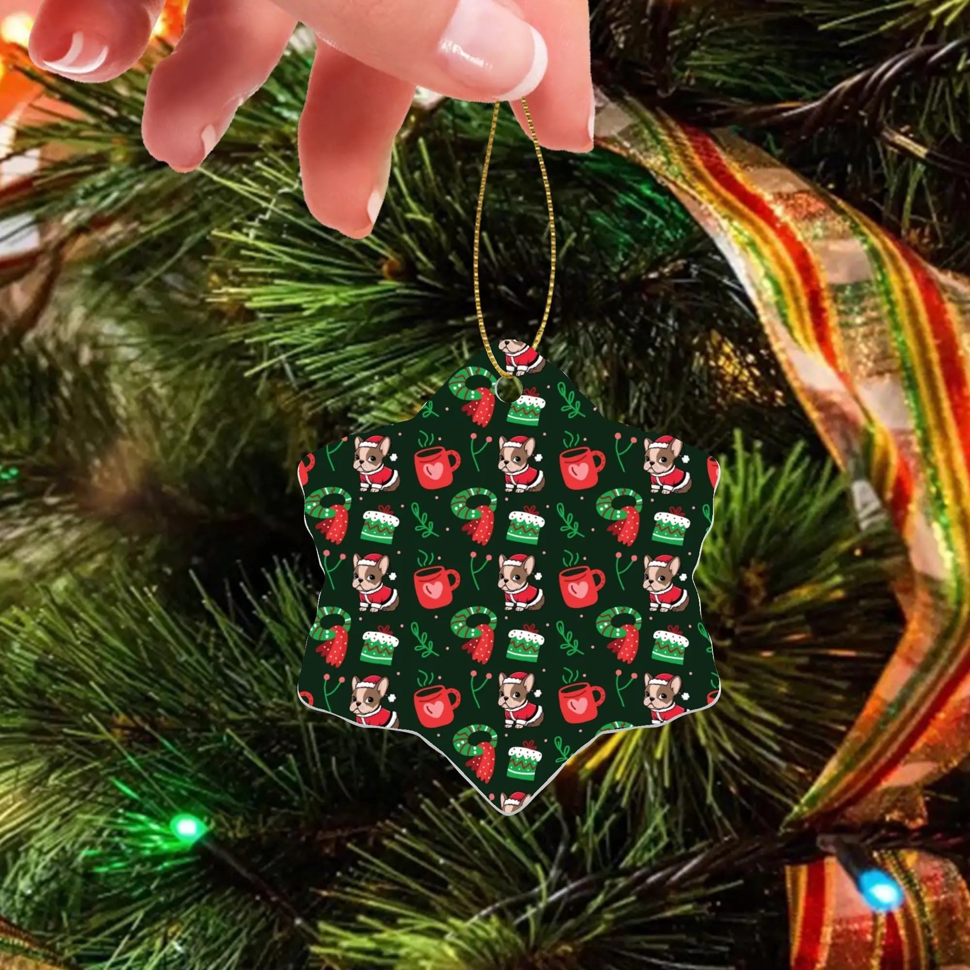 Stella - Christmas Ornaments for Frenchie Fans Everywhere-fadou