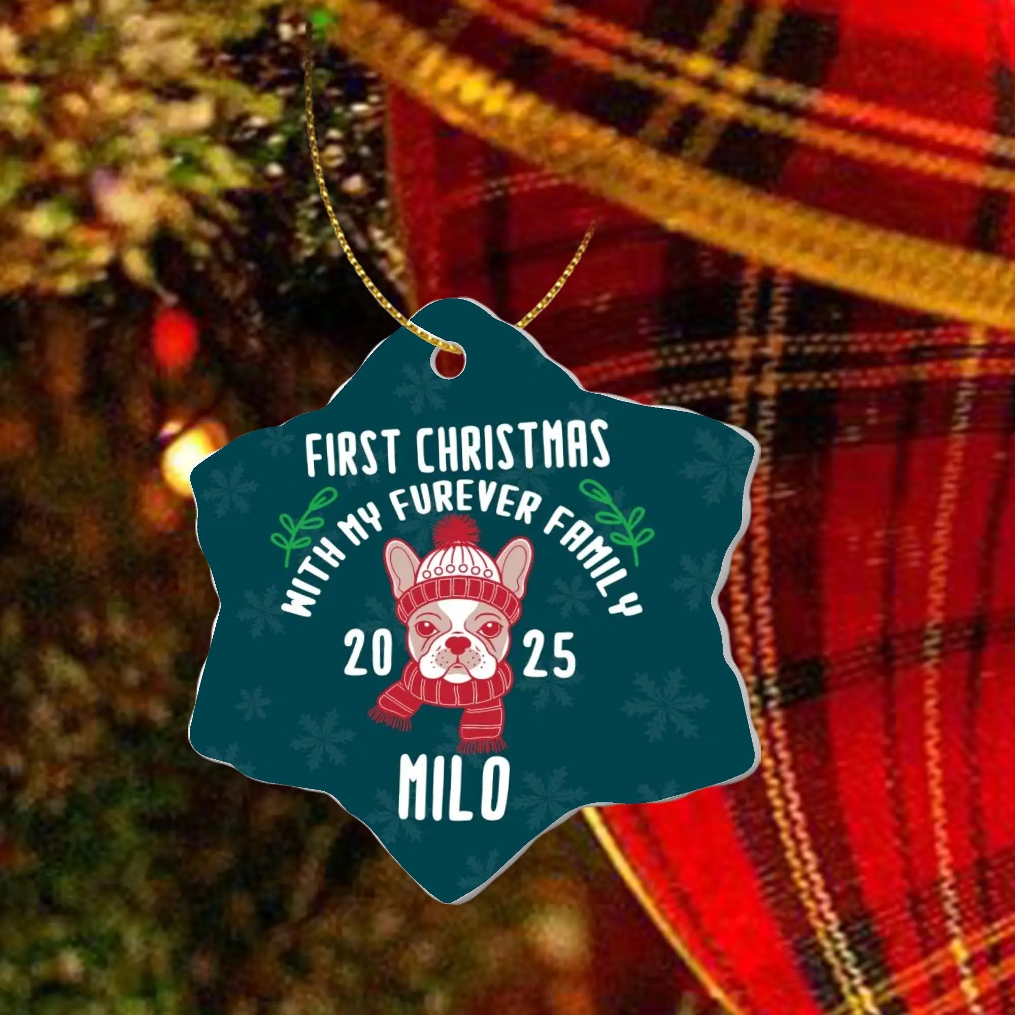 Personalized Ornaments for Frenchie Lovers with for Frenchie Fans-fadou