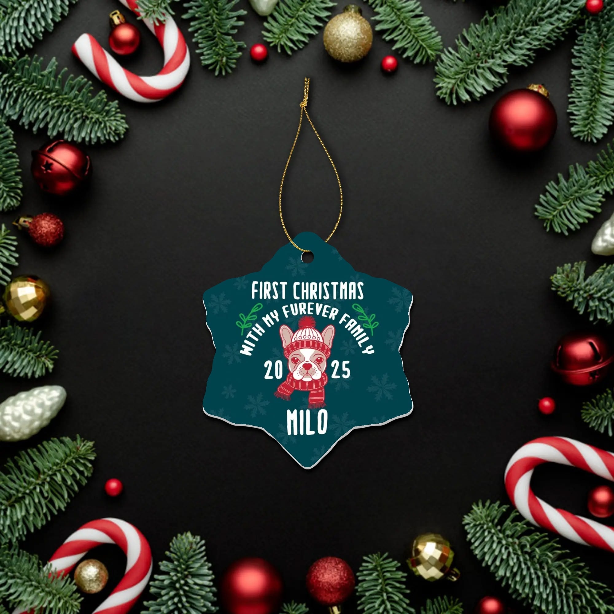 Personalized Ornaments for Frenchie Lovers with for Frenchie Fans-fadou