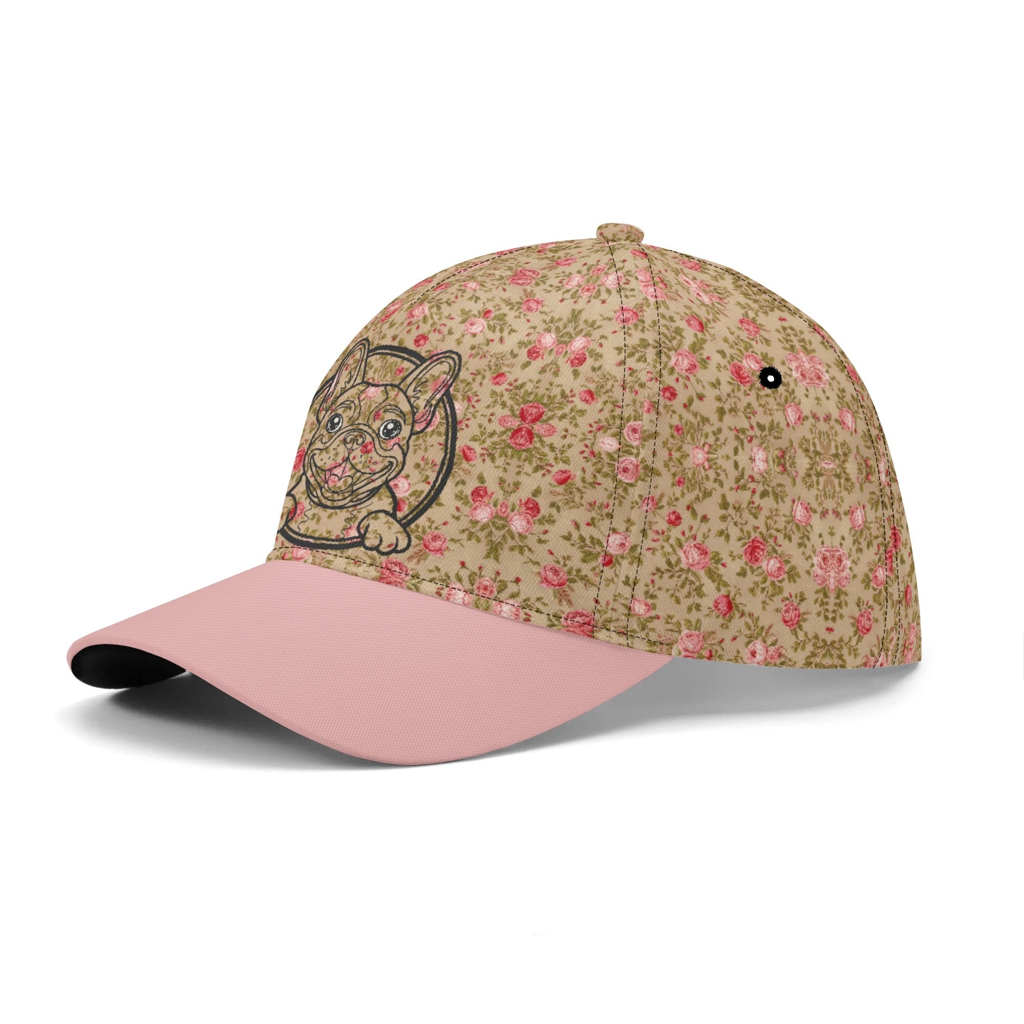 Roxy French Bulldog Snapback Hat for Frenchie Enthusiasts-fadou