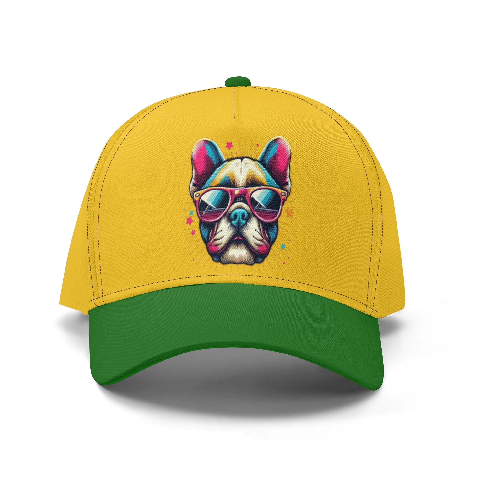 Paisley French Bulldog Baseball Cap for Dog Moms & Dads-fadou