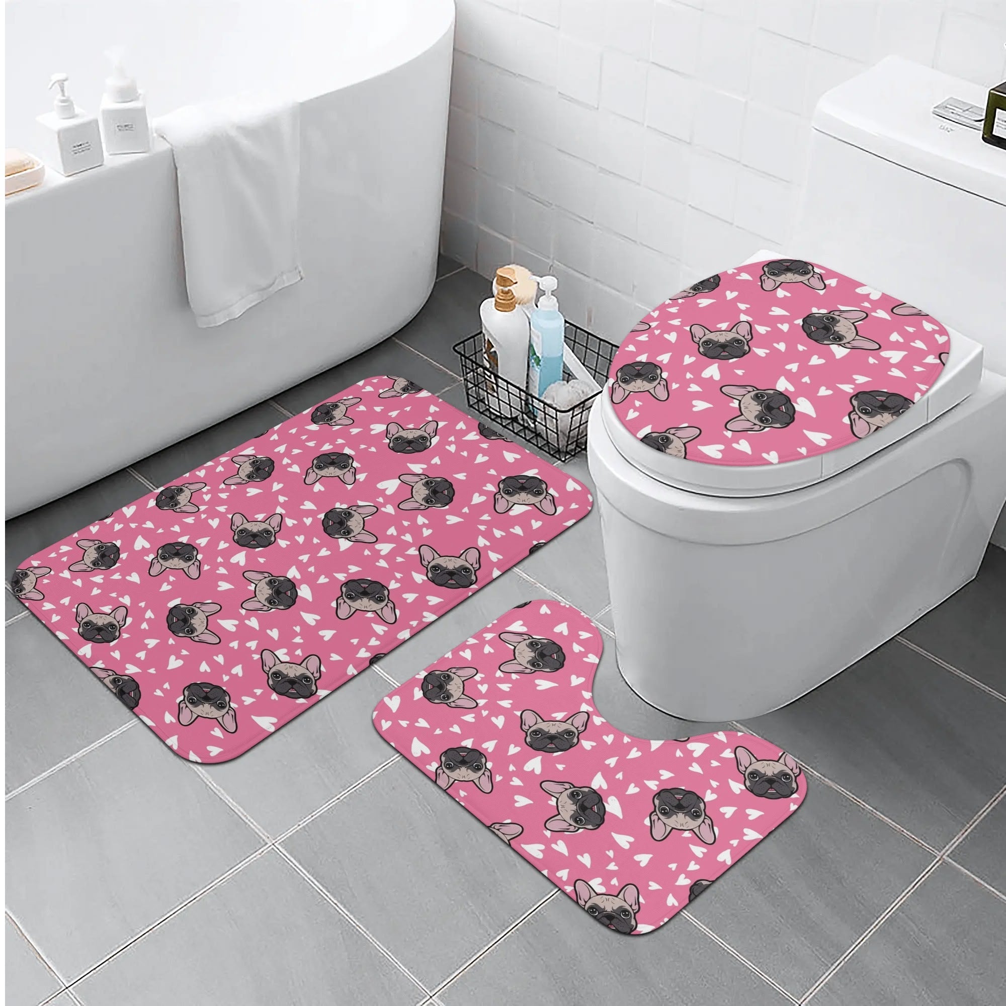 Ivy - Bathroom Toilet Set for French Bulldog Owners and Fans-fadou
