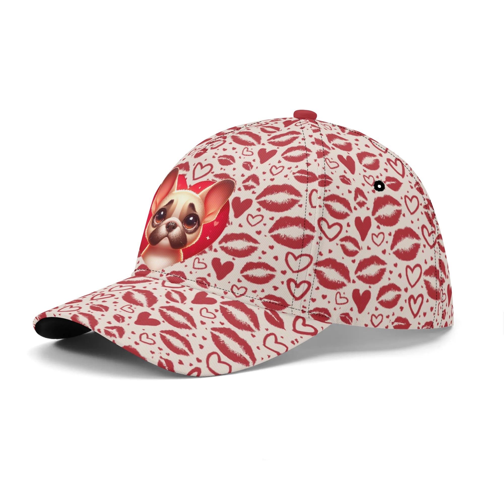 Daisy French Bulldog Snapback Hat for Frenchie Enthusiasts-fadou