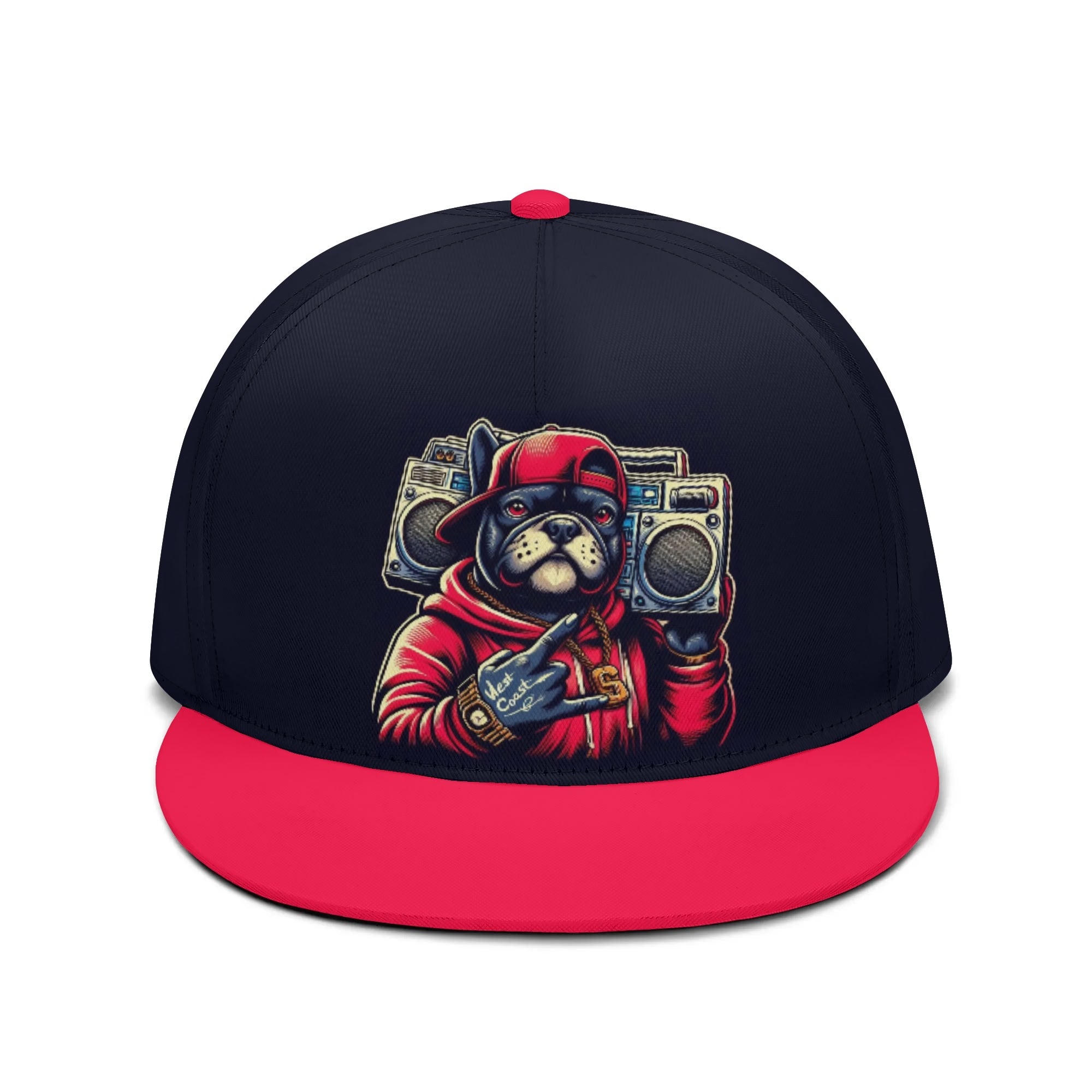 Harley French Bulldog Baseball Cap for Frenchie Enthusiasts-fadou