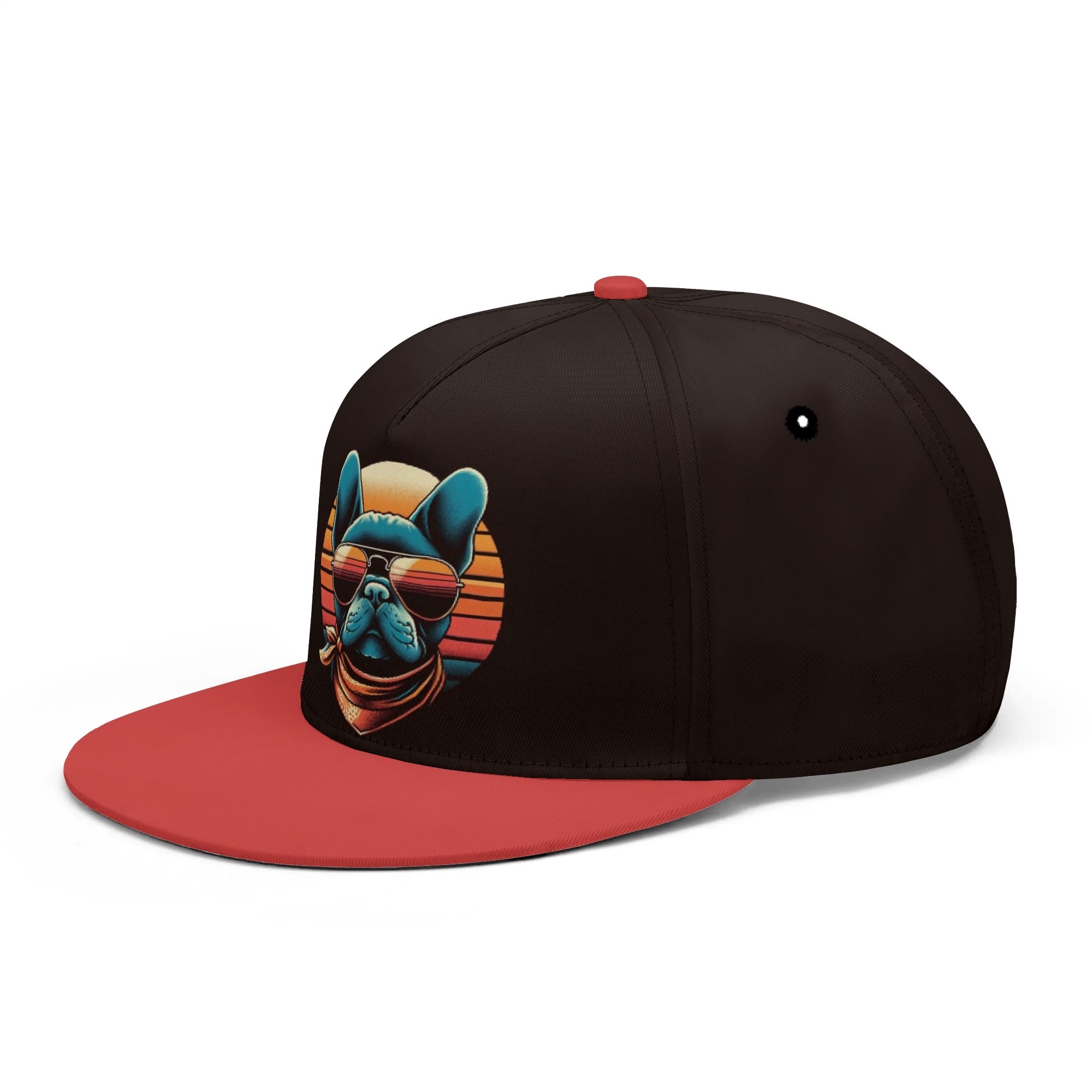 Zoey French Bulldog Snapback Hat for Frenchie Enthusiasts-fadou