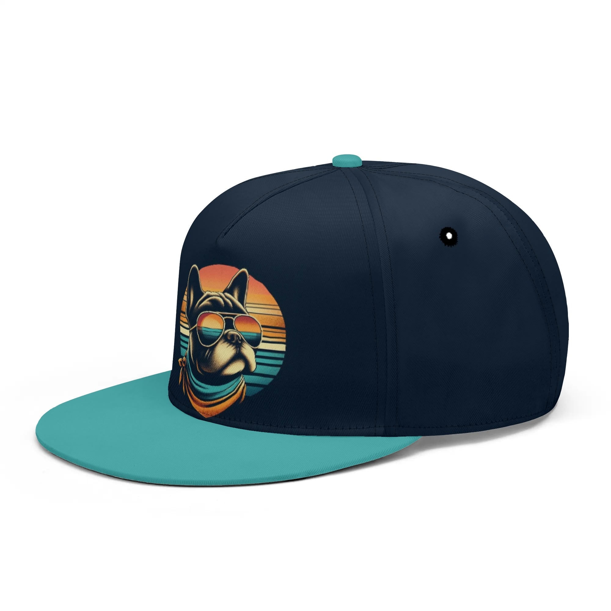 Chloe French Bulldog Snapback Hat for Frenchie Enthusiasts-fadou